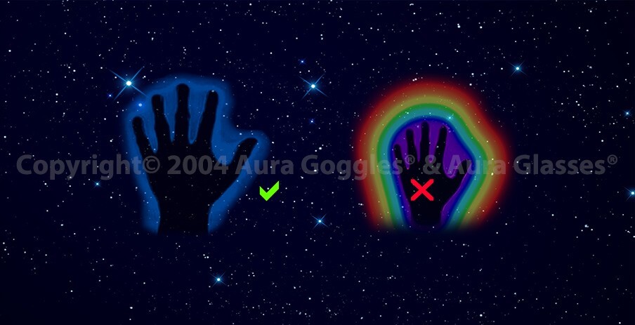 AURA GLASSES WIDE dicyanin style auras ghost goggles hunting reiki weird psychic