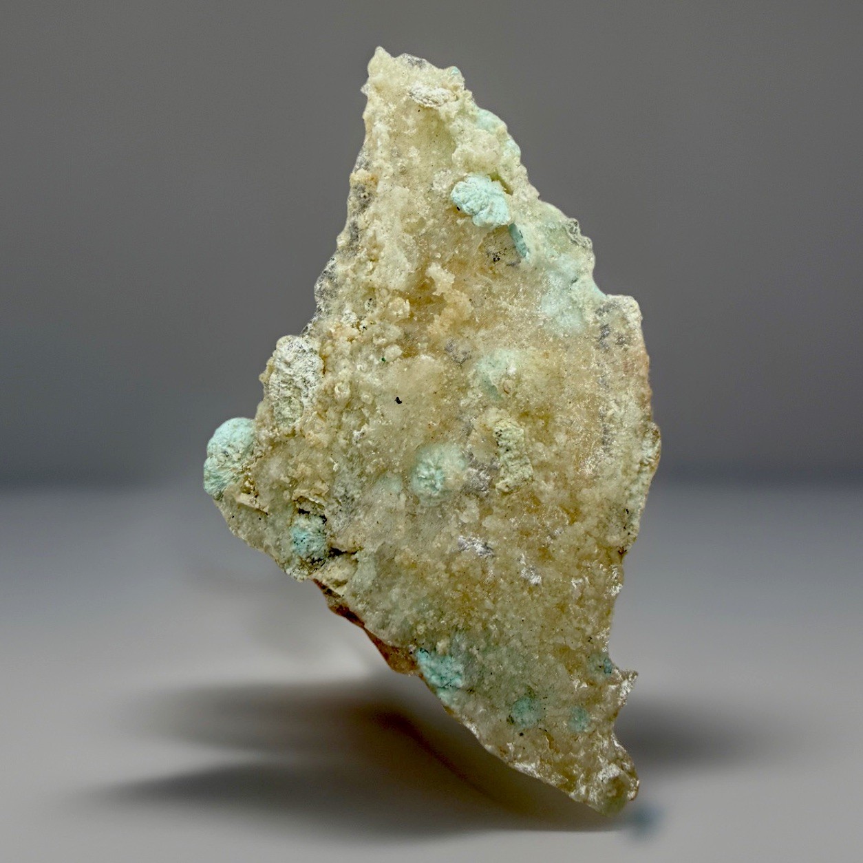 Turquoise In Selenite Crystals : Iron Mask Mine . Otero County , New Mexico 🇺🇸