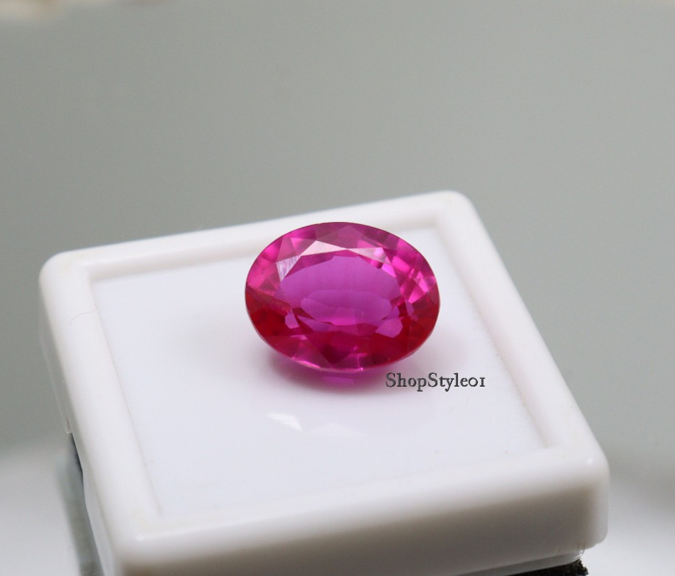 10.50 Ct Natural Pink Sapphire – Oval Cut Loose Gemstone (14.9 × 11.8 × 8.2 mm)