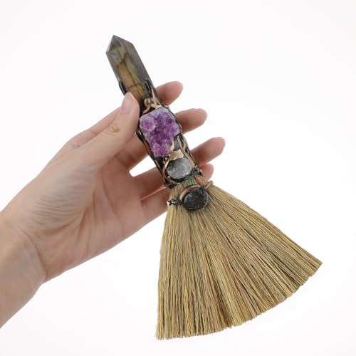 Witch Broom Witchcraft Supplies – Altar Supplies with Wiccan Stuff Labradorite