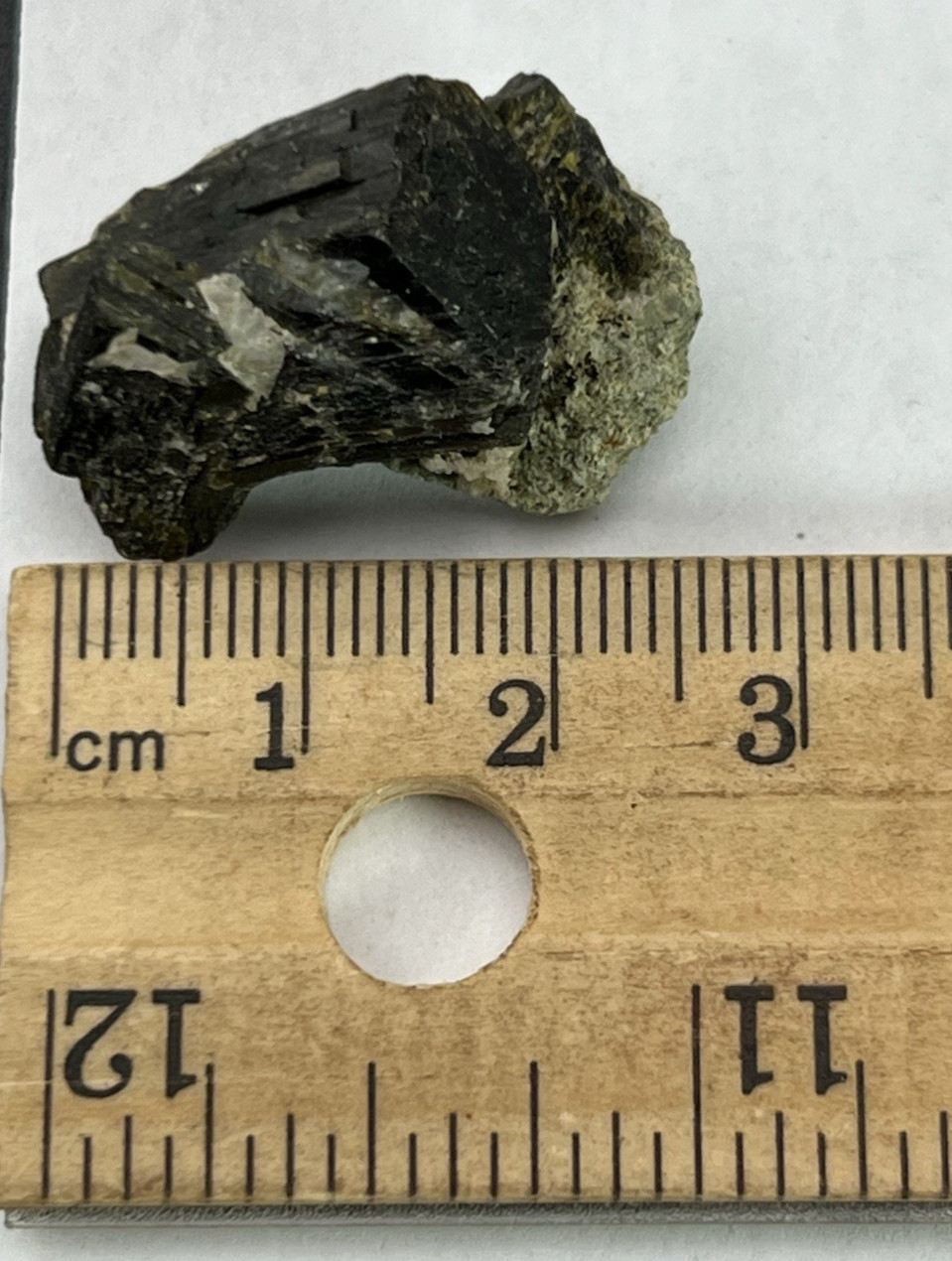 Epidote Crystal on Prehnite Mineral Specimen, Kayes Region, Mali 8.7 g.
