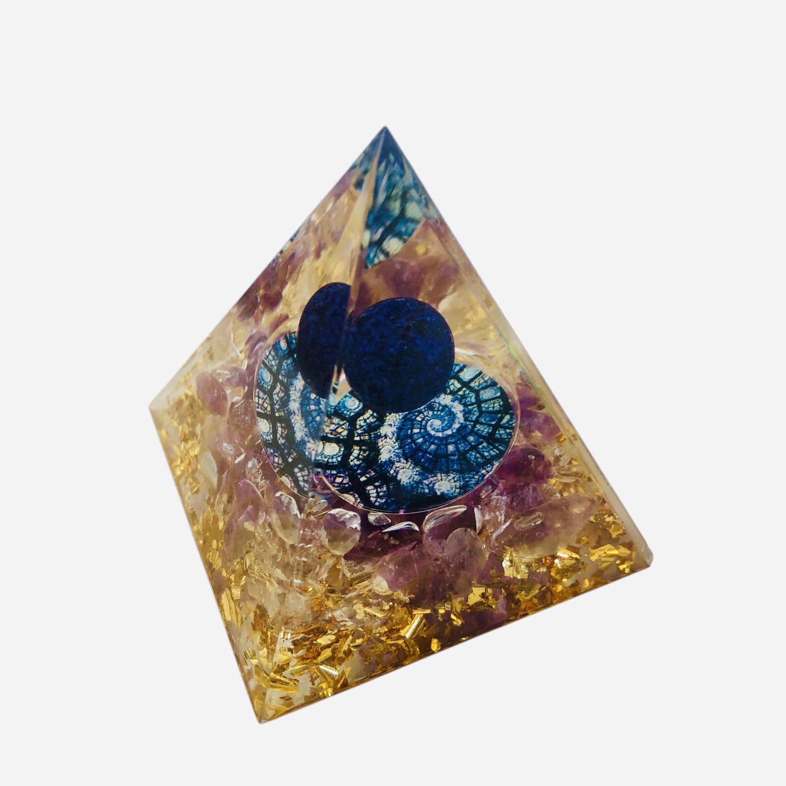 Orgone Mini Pyramid Energy Generator Emf Protection Healing Meditation Orgonite