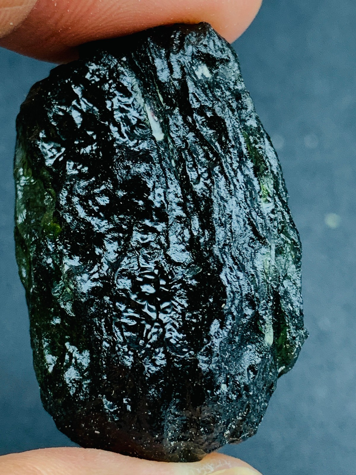 TOP Moldavite Raw Moldavite Crystal from Czech Republic PICcertificate 82CT