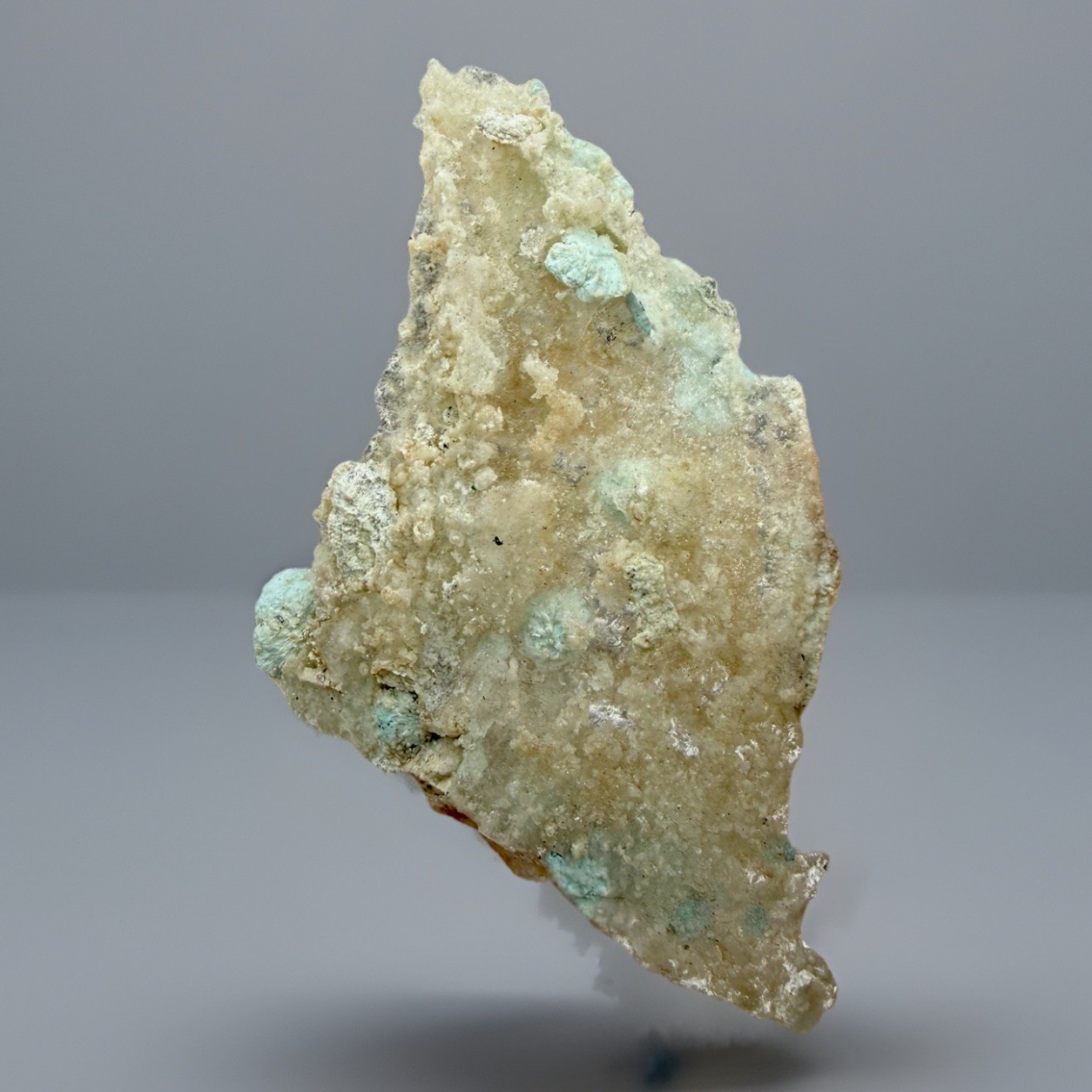 Turquoise In Selenite Crystals : Iron Mask Mine . Otero County , New Mexico 🇺🇸
