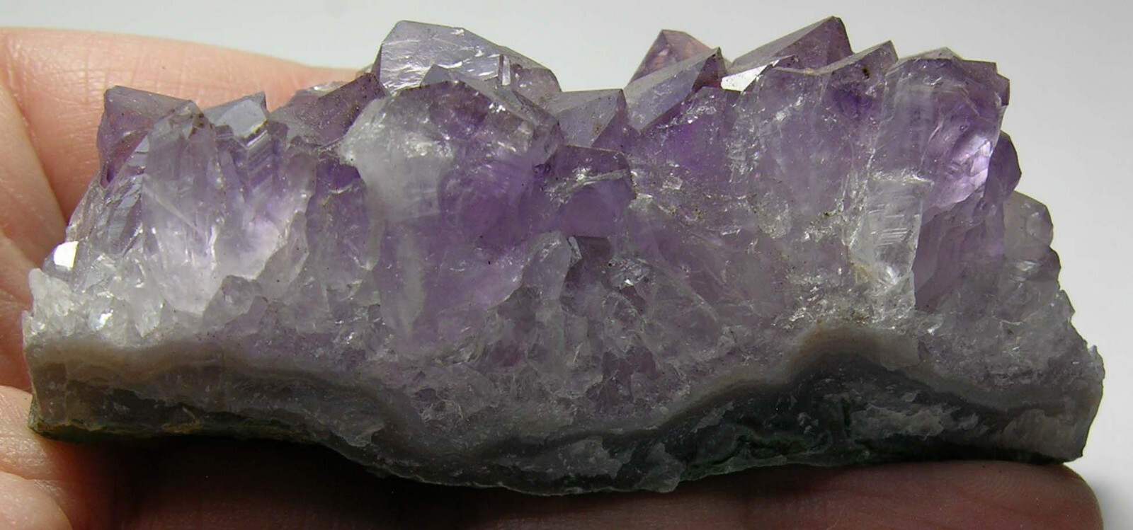 #8 2 3/8 in 100% Natural Brazilian Amethyst Crystal Cluster Specimen 72.00mm