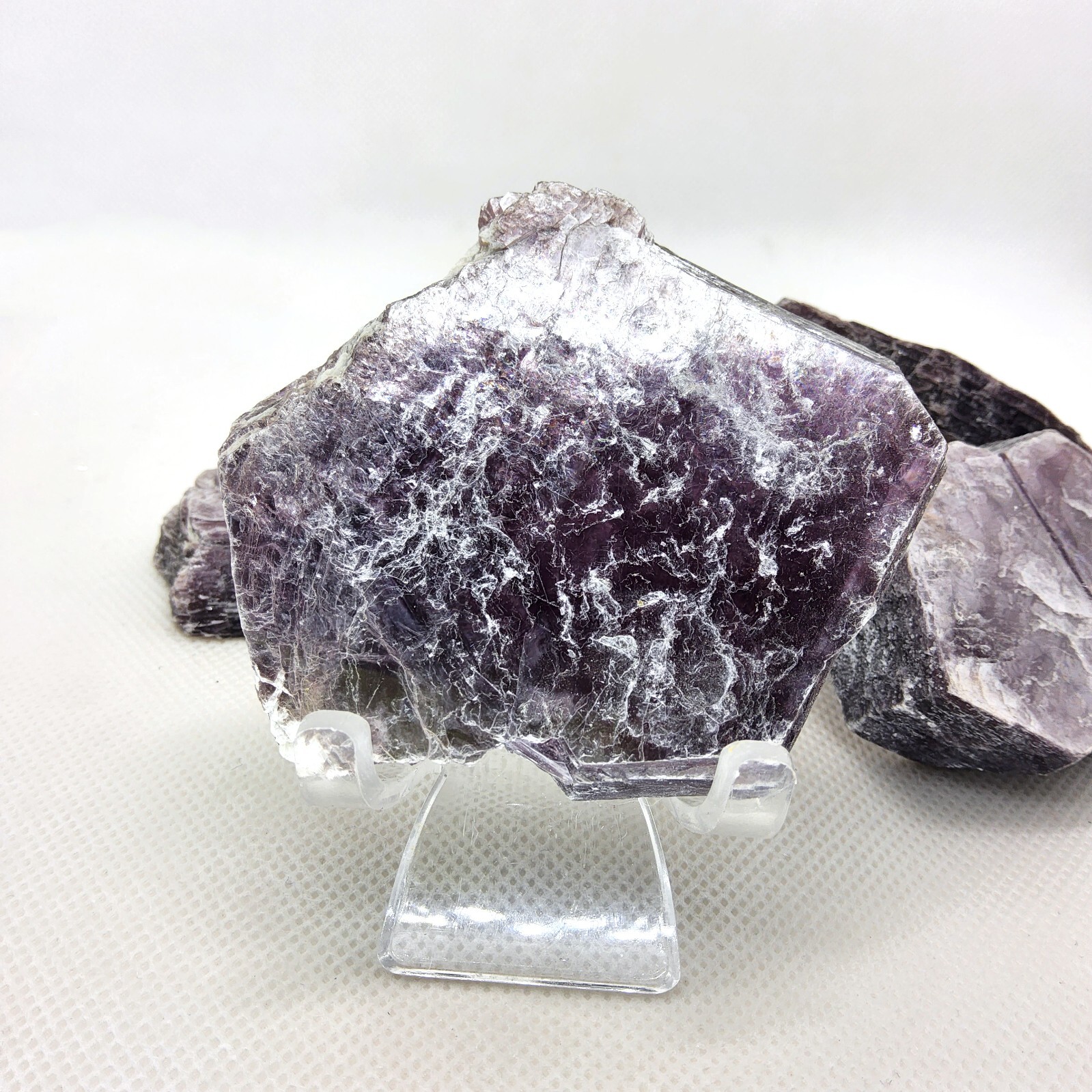 Lepidolite, mica, 5 pieces, lot, specimen, display, mineral, purple, #R-5515