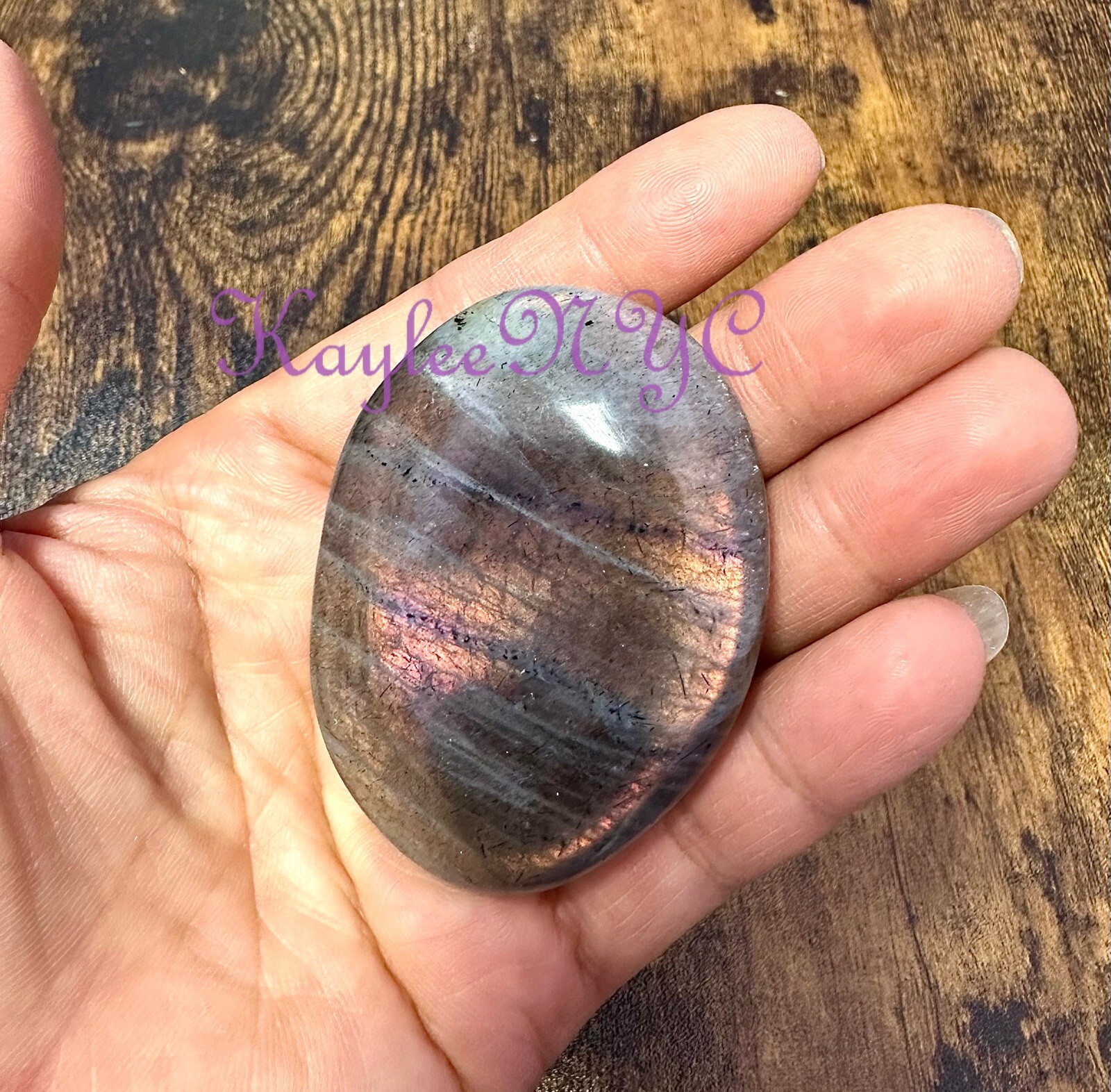 Wholesale 2 Lbs Lot Natural Sunset Labradorite Palm Stones Crystal Energy