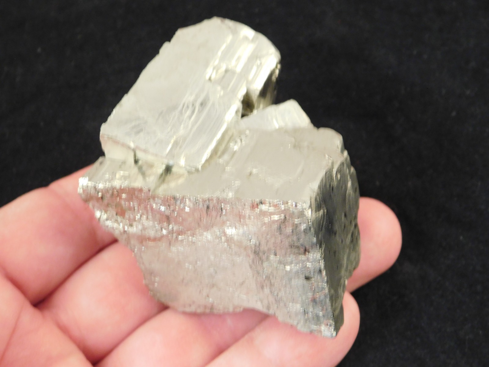 LARGER! 100% Natural PYRITE Crystal CUBE Cluster Huanzala Mine Peru 318gr