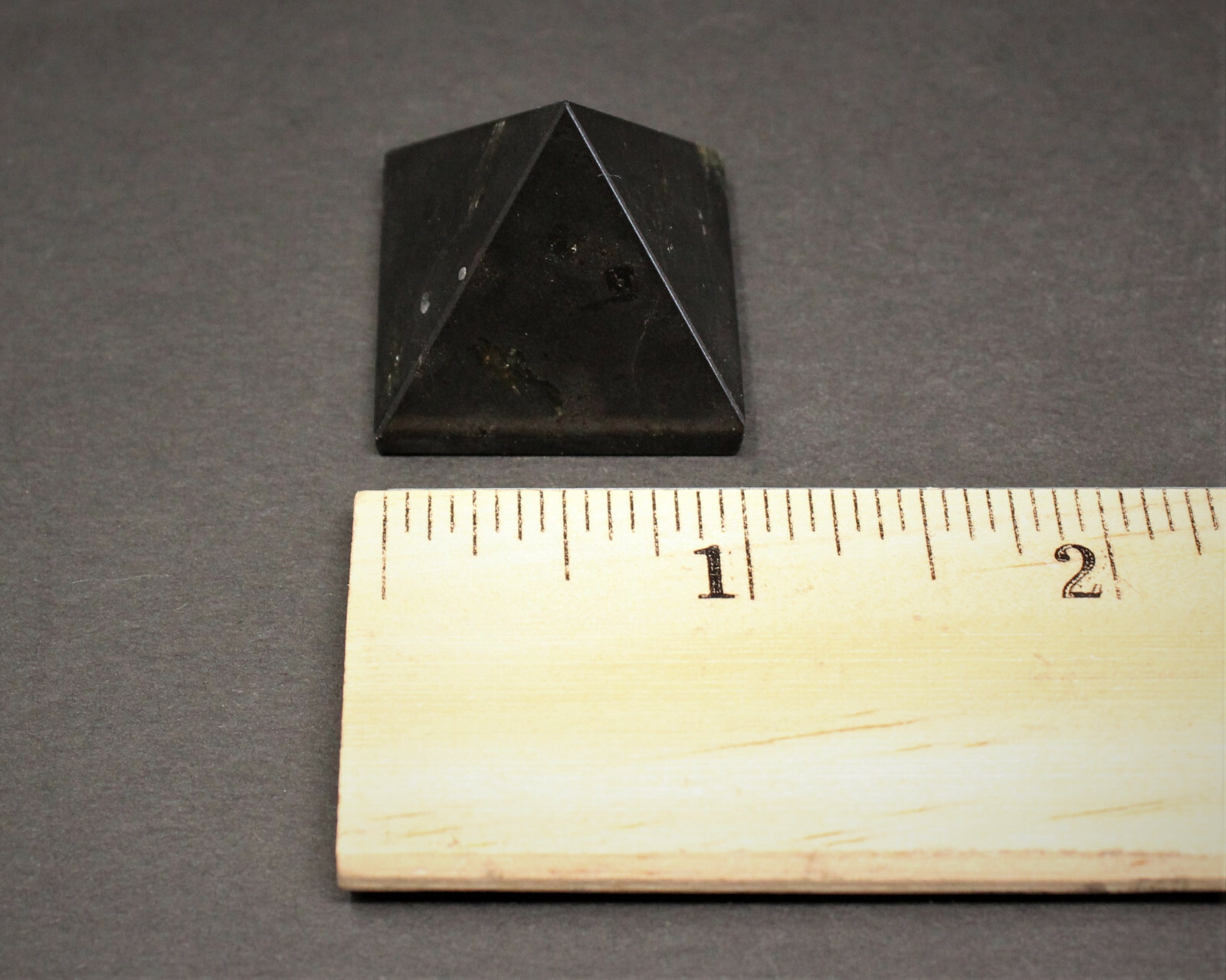 Black Tourmaline Pyramid, 1″ – 1.25″ (Polished Tourmaline Gemstone Crystal)