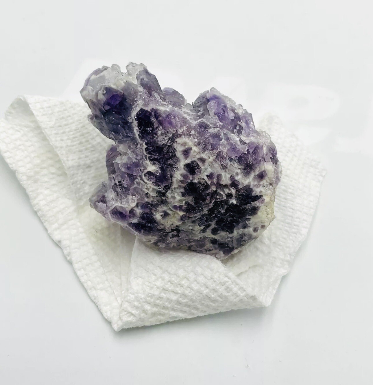 Beautiful Chunk Of Amethyst 3in Tall 3 1/2 Or So Long!! S1