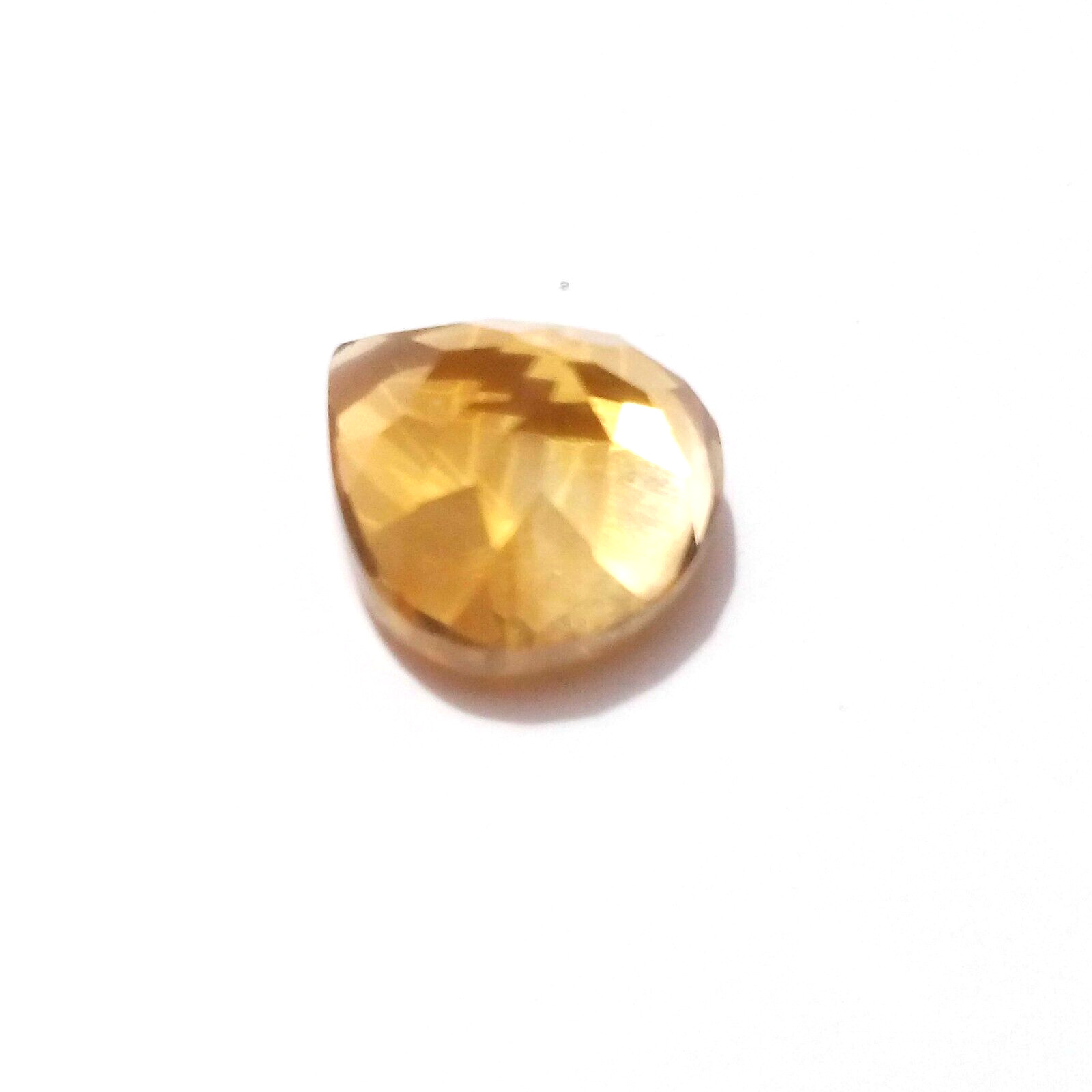 For Jewelry 2.40 Crt Rare Golden Citrine Topaz Pear Shape Faceted Loose Gemstone