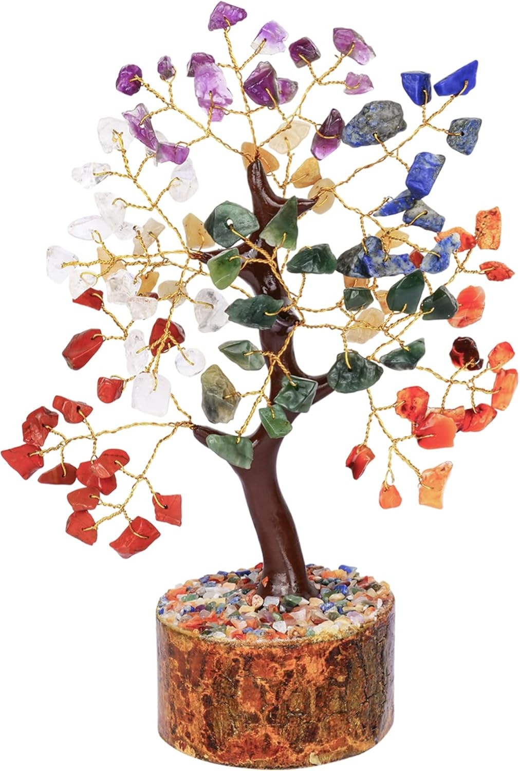Seven Chakra Tree Of Life Crystal Tree, Crystals And Healing Stones, Feng Shui..