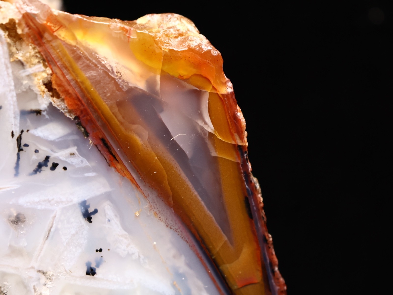 Geometry in Turkish Stick Agate, Ankara, Turkey