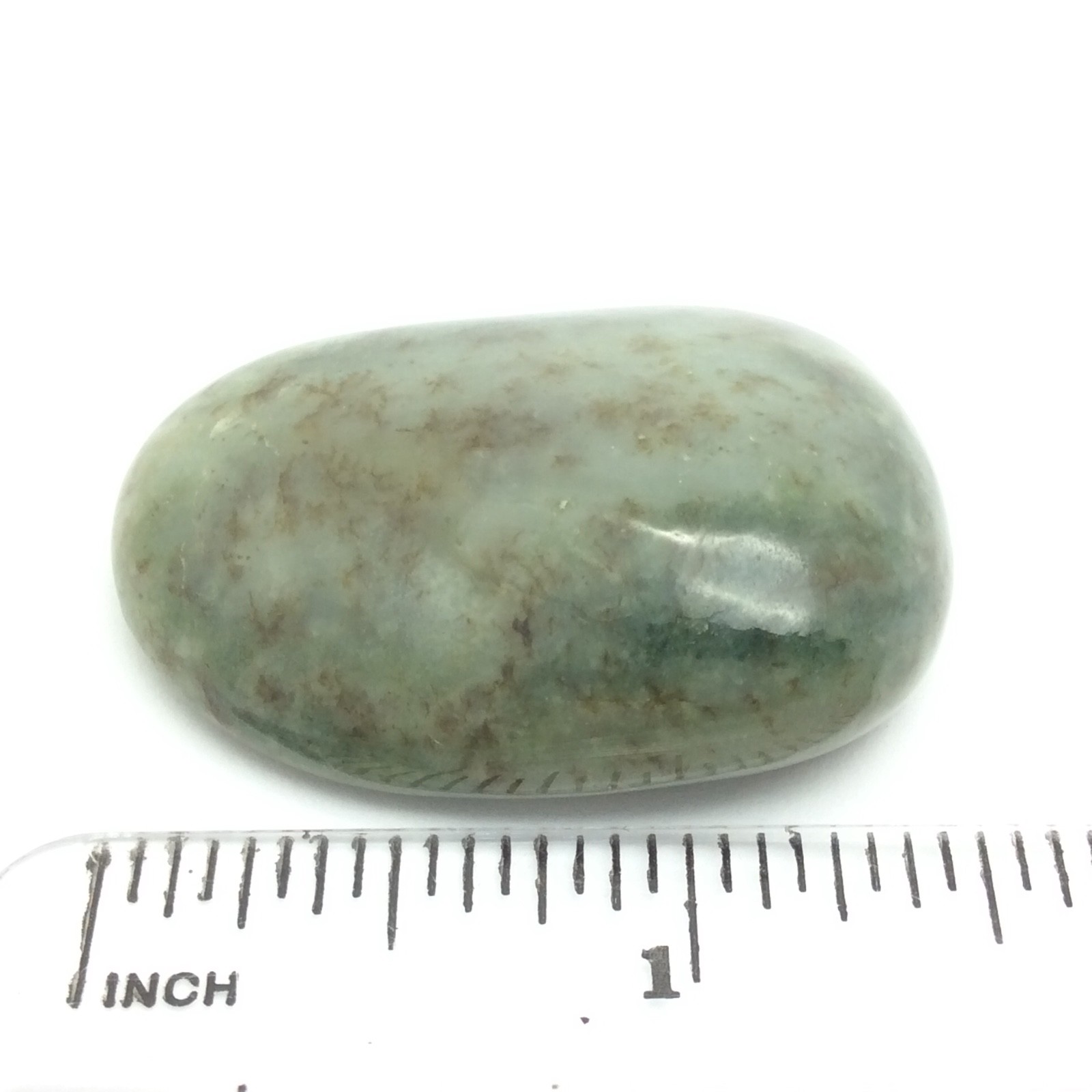 Siberian Jade Pebble Honey Green Nephrite Jade Vitim River Siberia Russia #15