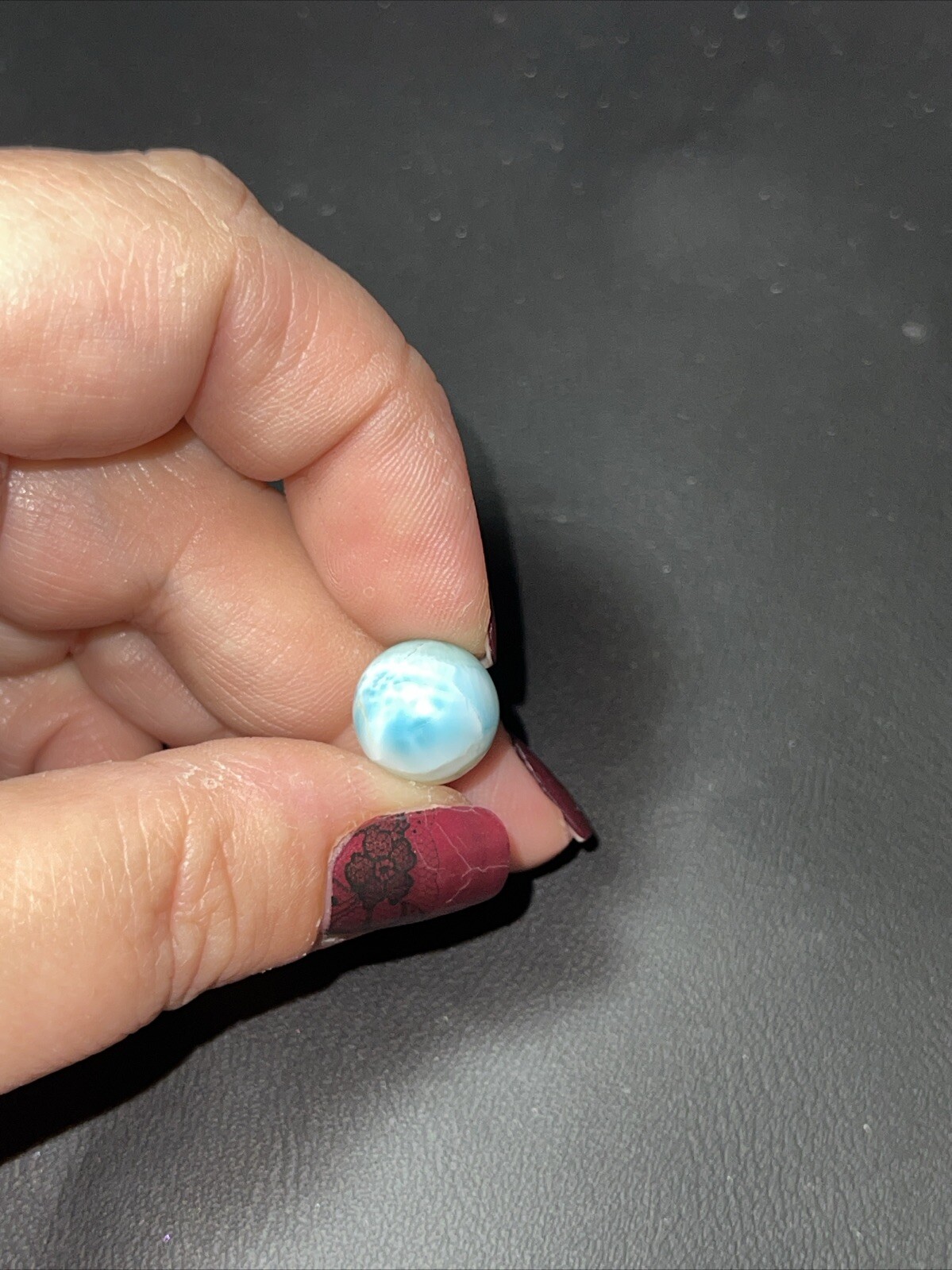 Larimar Mini Sphere Ball Orb Marble 12mm