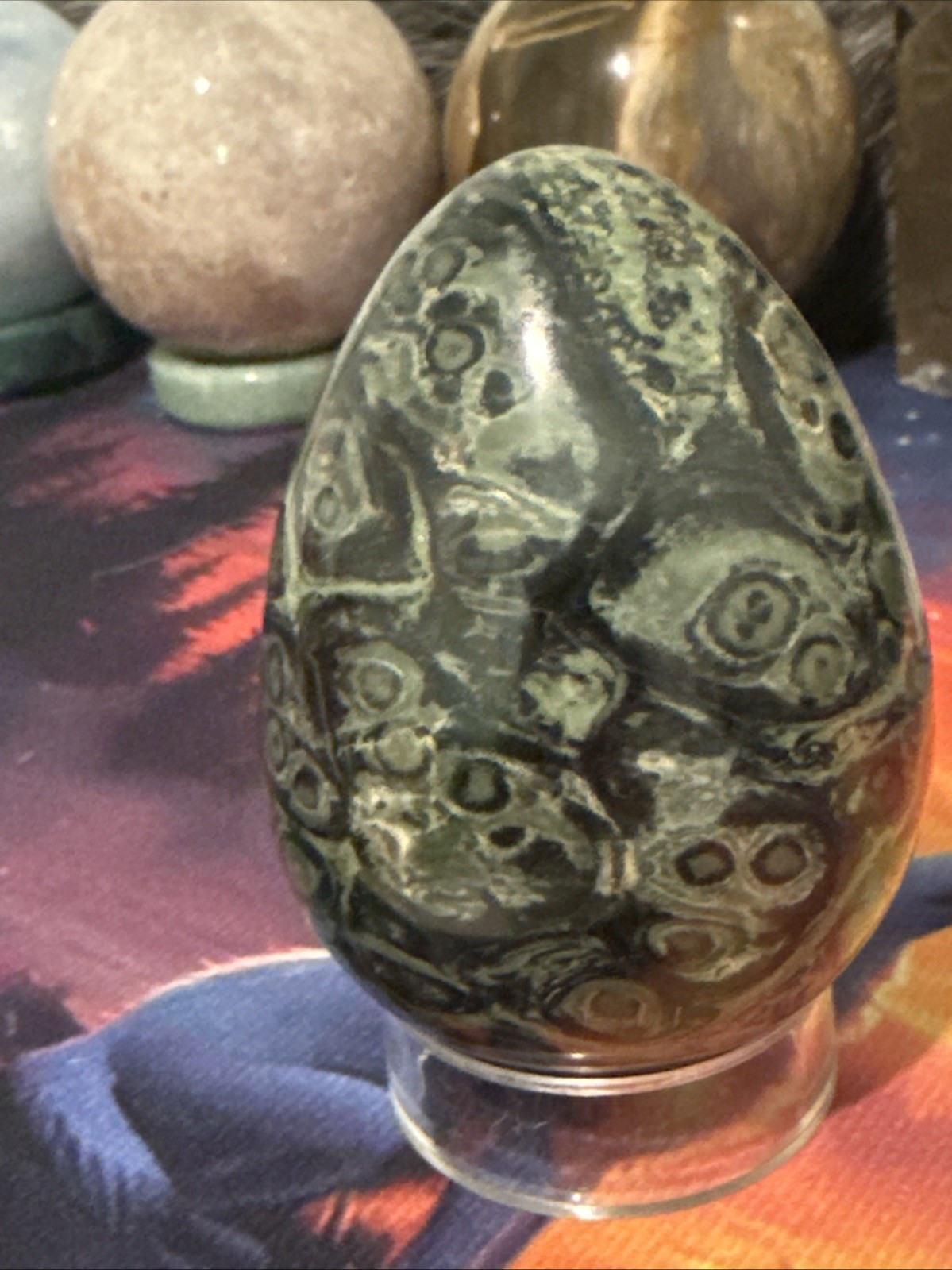 Natural Kambaba Jasper Egg (No Stand)