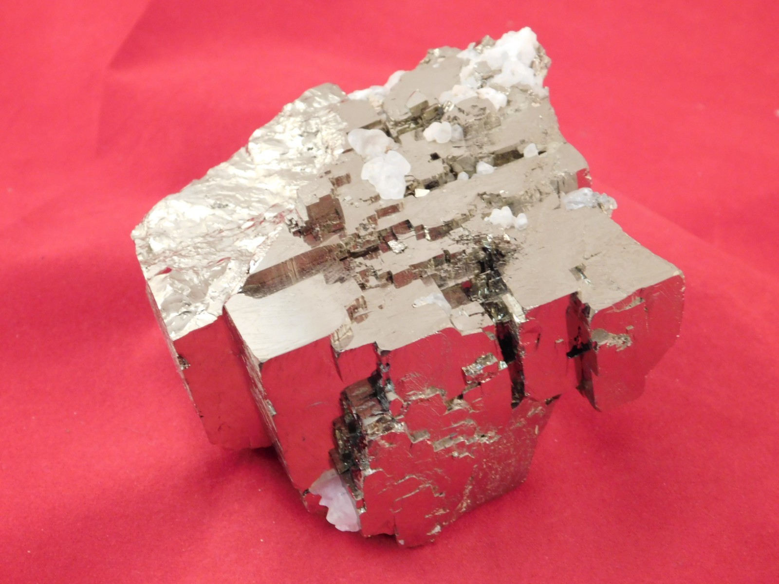 BIG! VERY Nice and 100% Natural Stepped Pyrite CUBE Cluster Peru 968gr