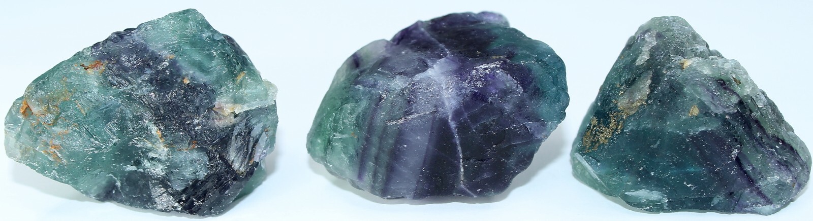 AAA Rough Mexican Rainbow Fluorite / 5 Pieces / 17.2 oz (487.61 gr) 2258