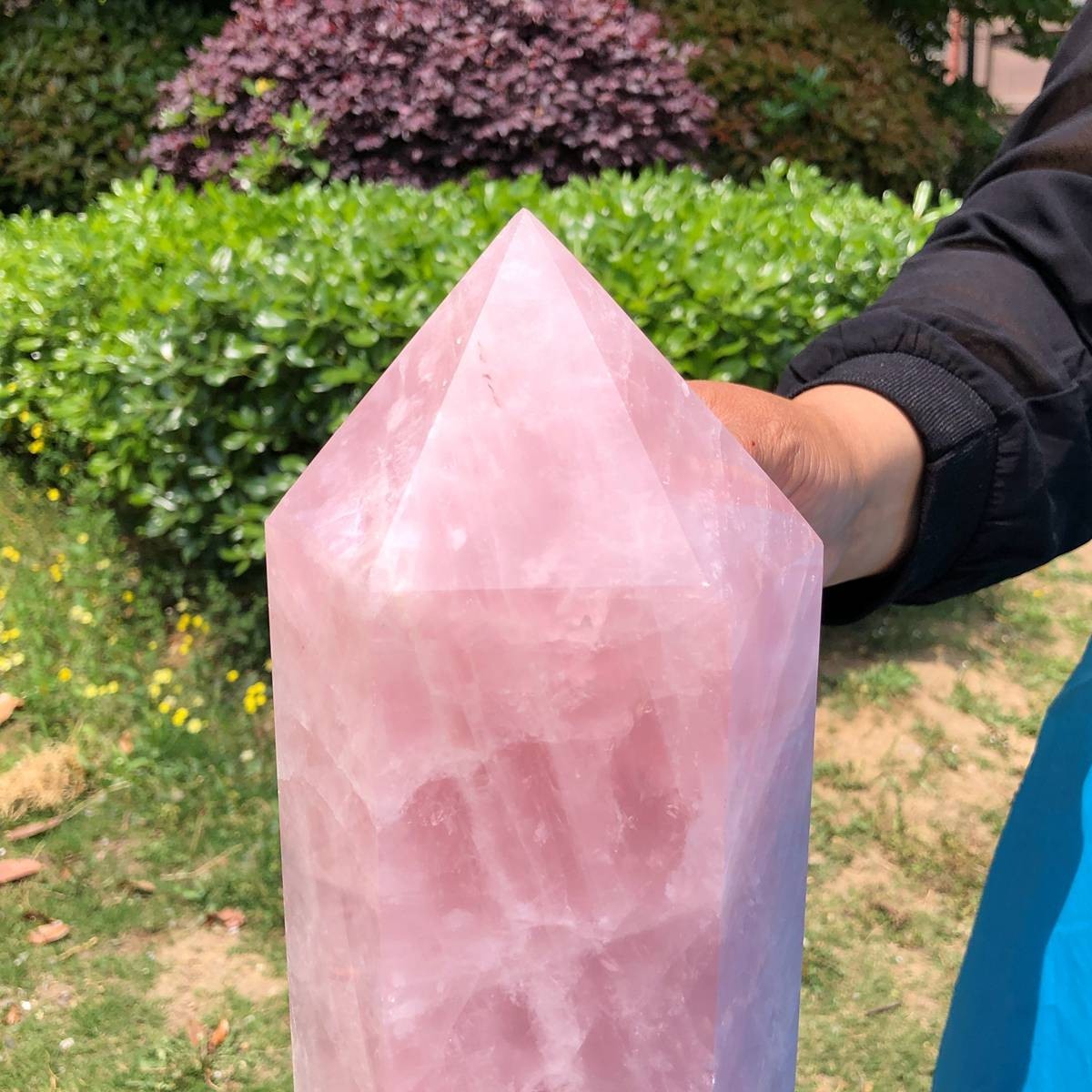 12.76LB Large Natural Powder Crystal Column Wand Obelisk Mineral Healing 5055