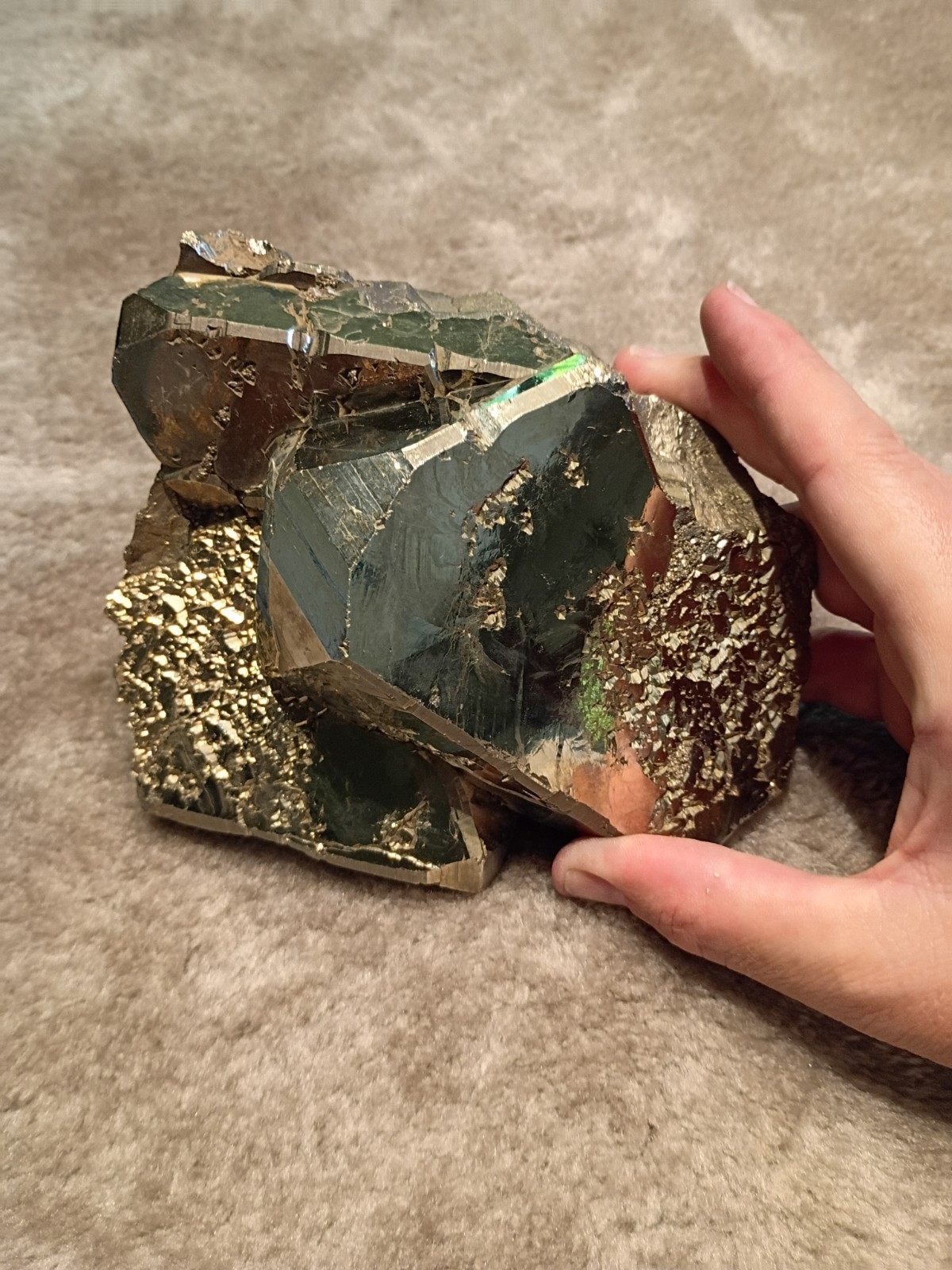 Pyrite crystal cluster