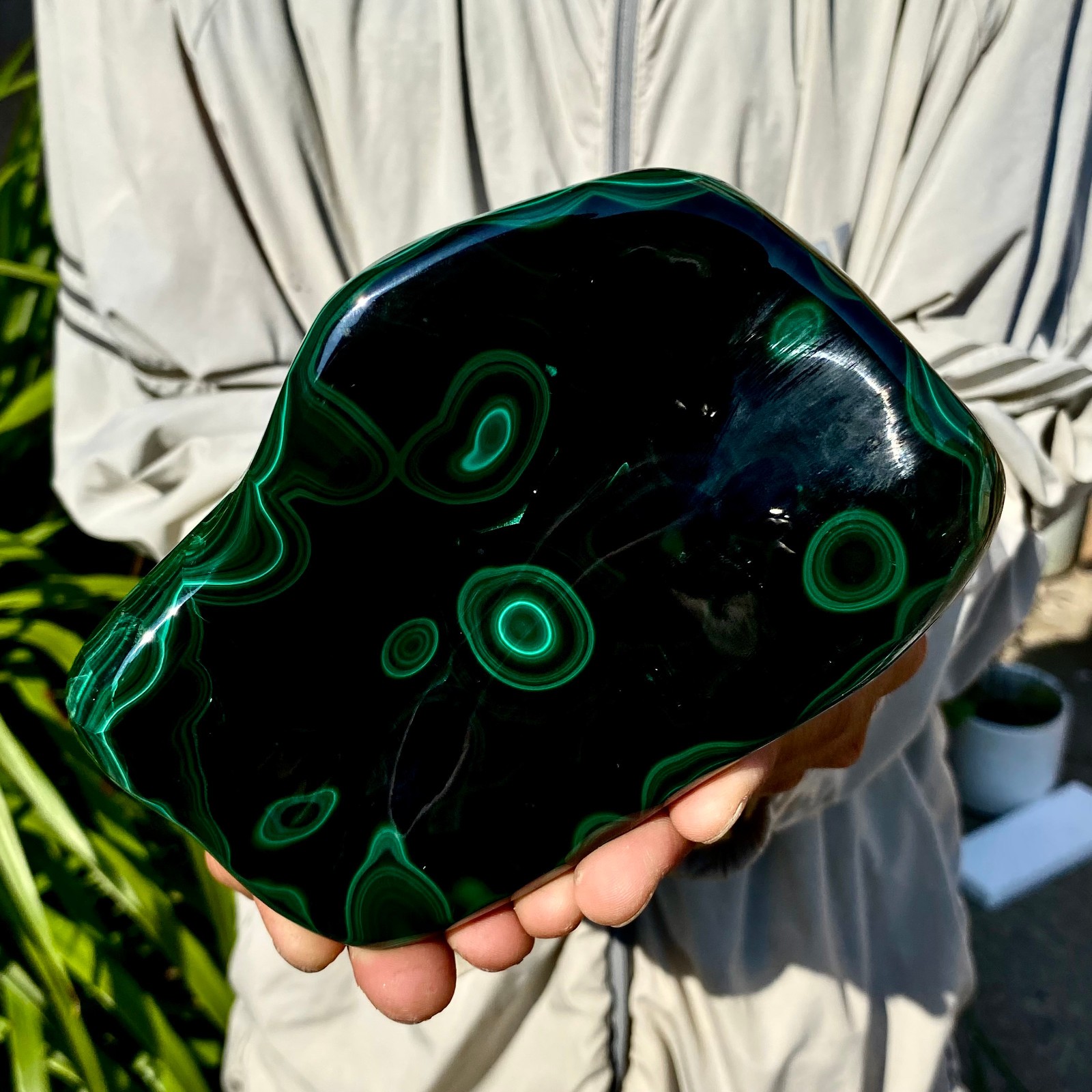 2.42LB TOP Natural Malachite crystal quartz Mineral specimen Reiki gem