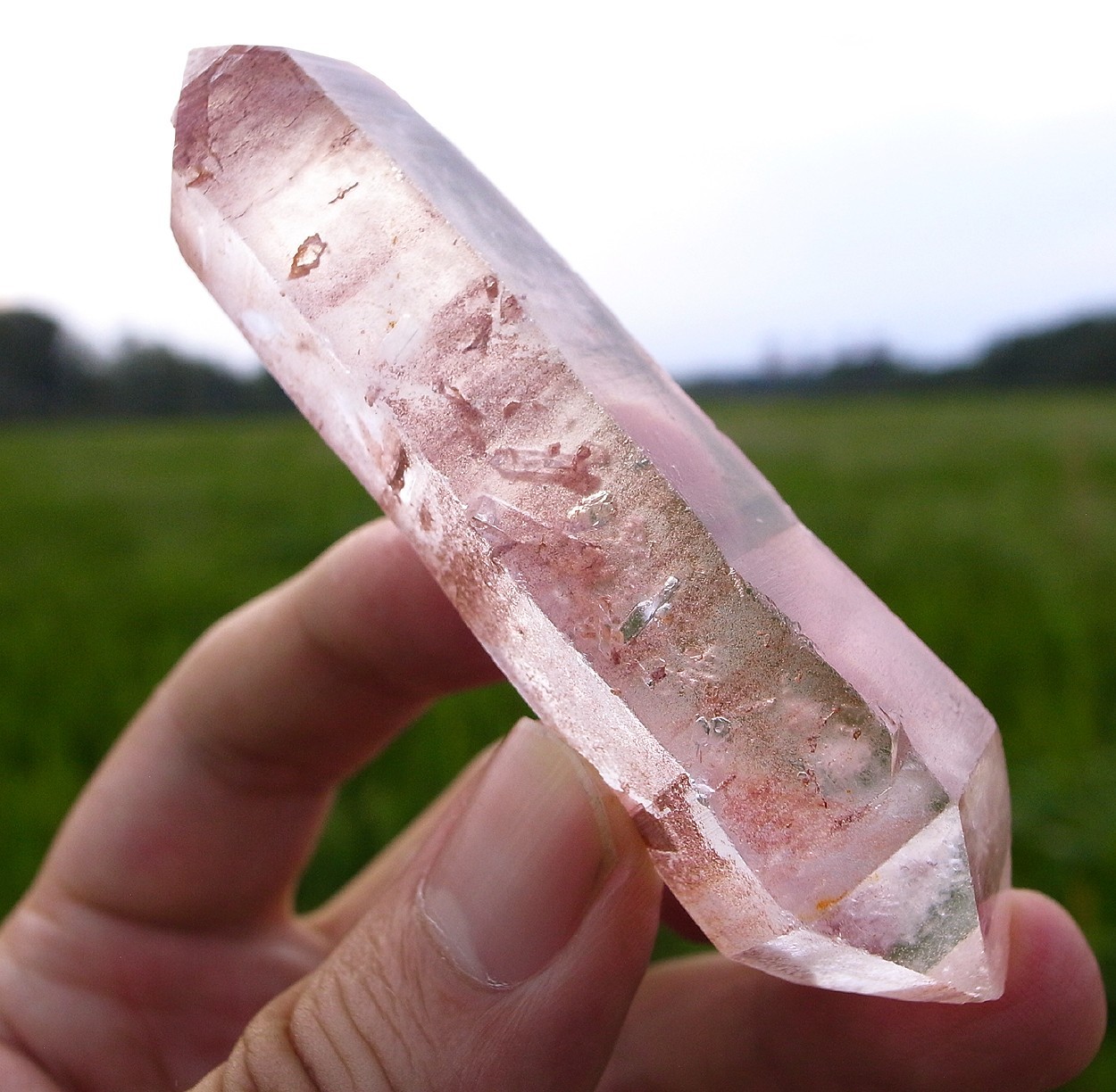 Manifestations!! Delicate PINK LEMURIAN QUARTZ + MASTER DT CRYSTAL+NATURAL VERY