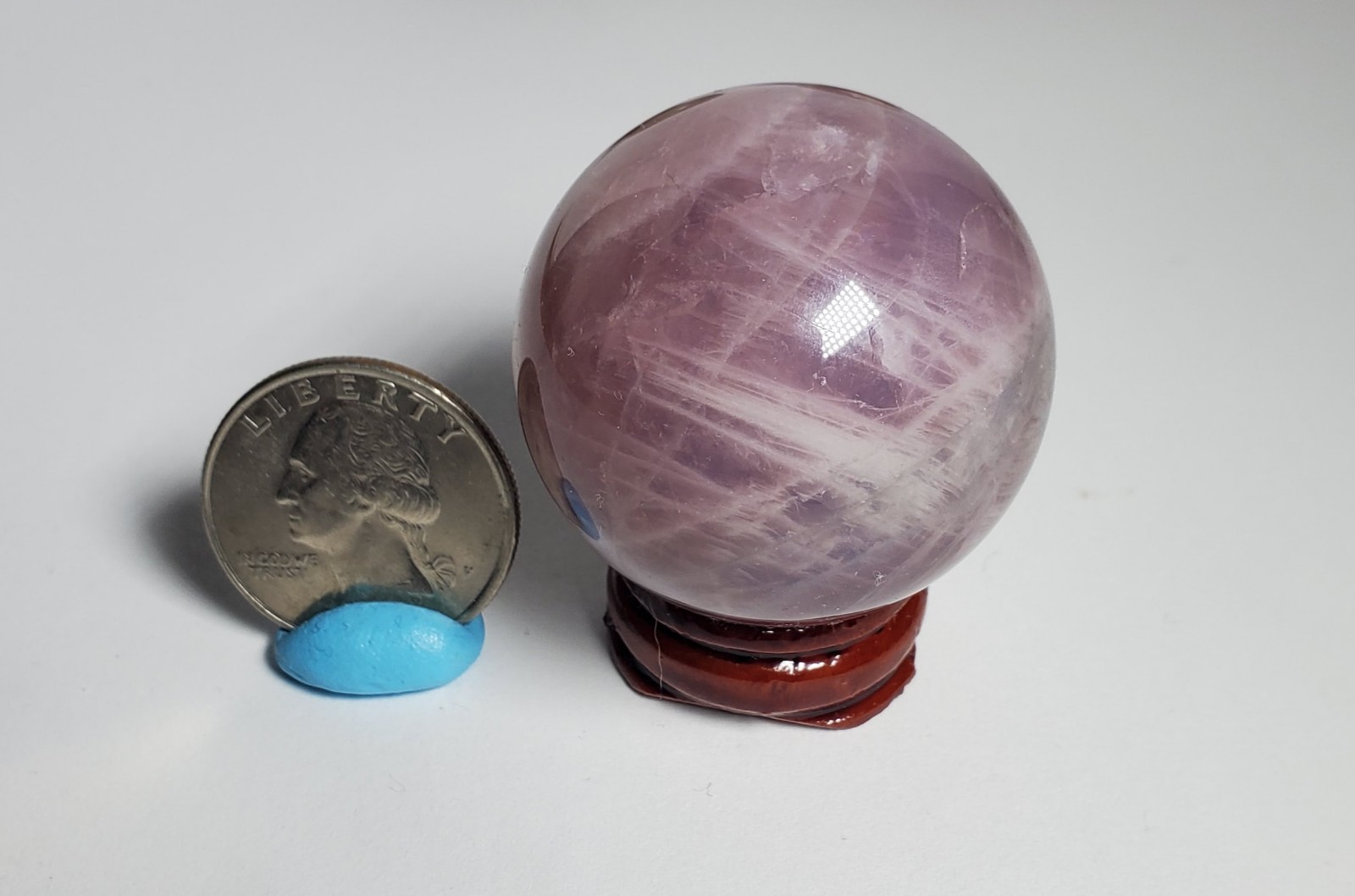3pc Small Crystal Sphere W/stands Bundle