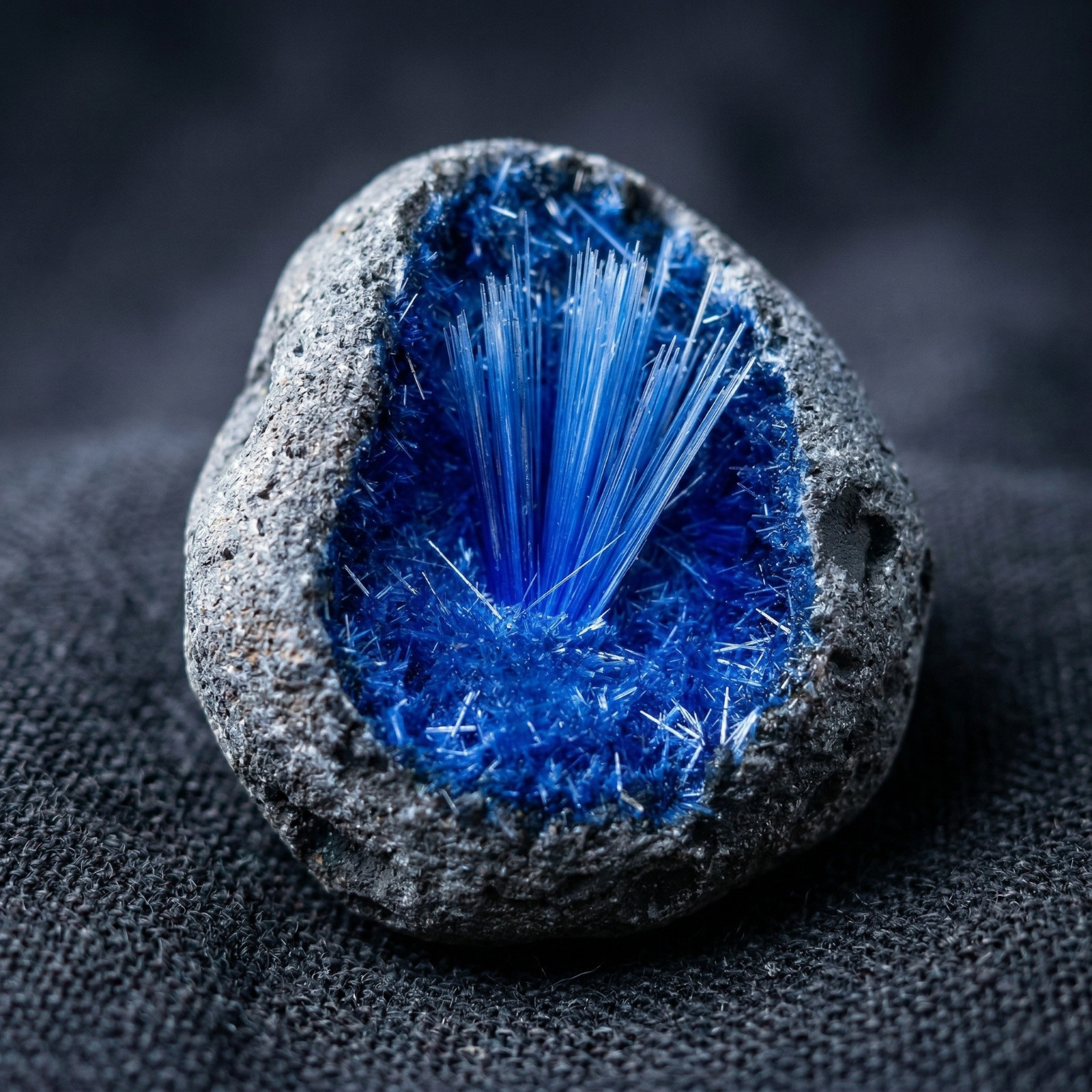 Natural meteorite Specimen, quartz crystal,Goethite, Blue copper ore, Decoration