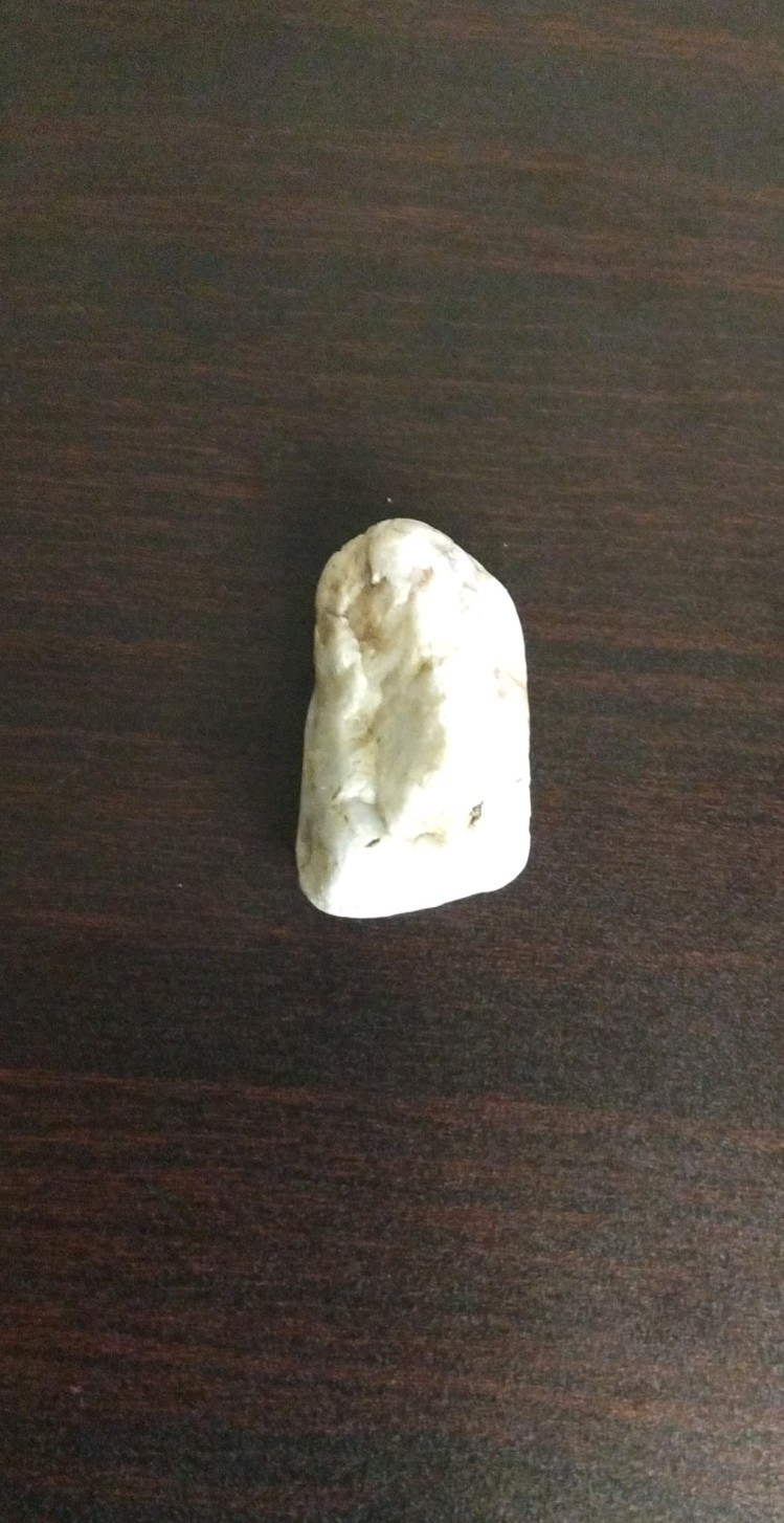 White and Brown Tan Mineral Specimen Stone Display Natural Collectible Rock