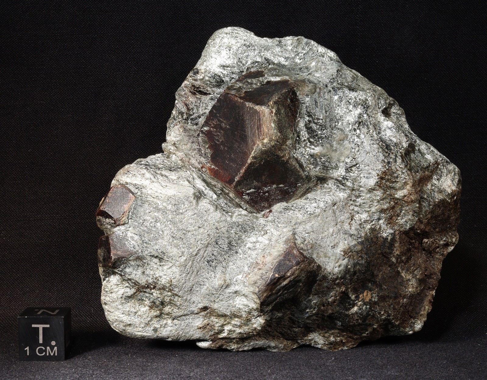 Large Almandine Garnet Crystals in Mica Schist from Tyrol, Austria