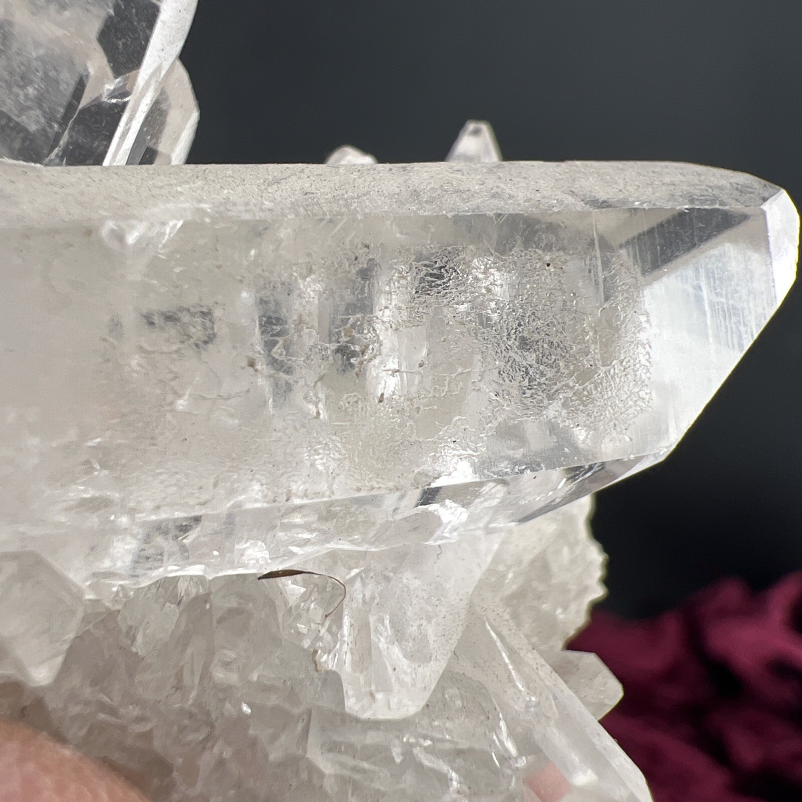 Natural Clear Lemurian Quartz Crystal Cluster Minas Gerais, Brazil 48 grams