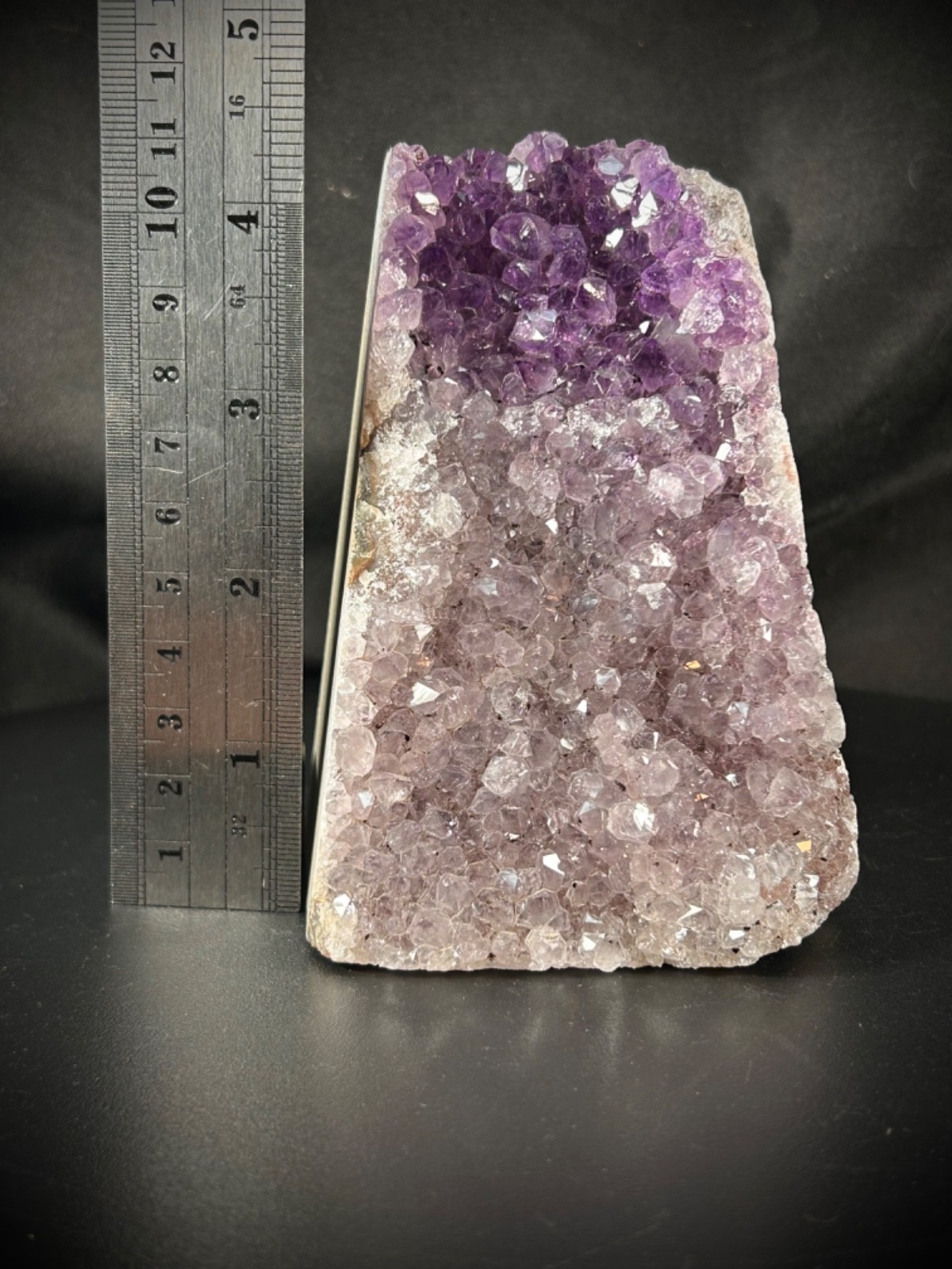 4.36” Awesome Amethyst Bi-Color Specimen Cluster 1lb 15.4oz (891 grams)
