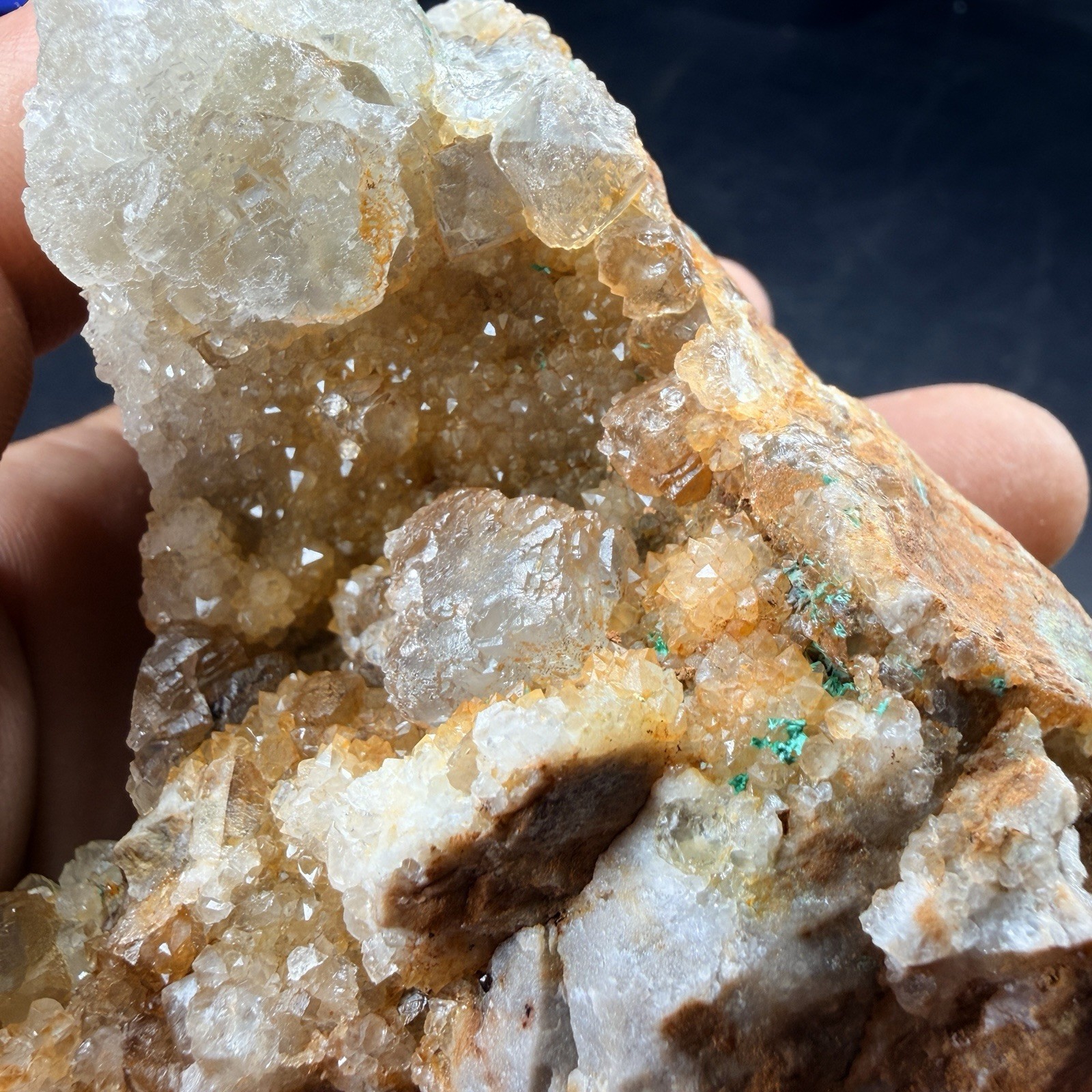 Fluorite Crystal Cluster Brochantite Quartz Crystals / New Mexico *VIDEO*