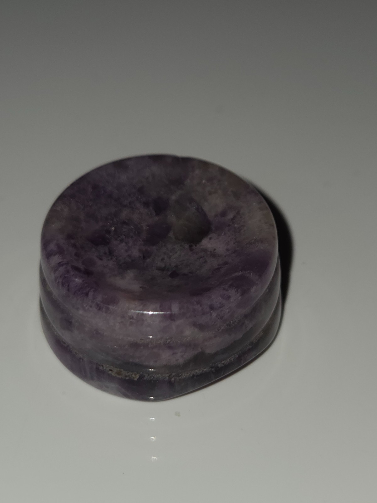 Natural Purple Amethyst Gemstone 27mm wide Sphere Stand