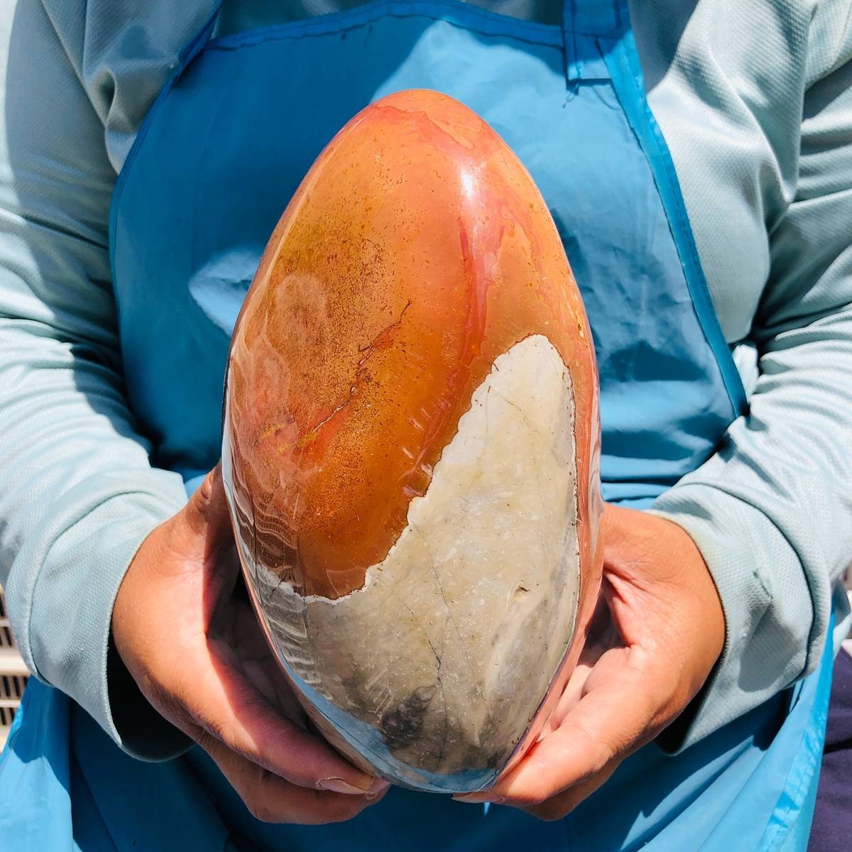 7.39LB Natural Marine jasper quartz crystal free form mineral specimen