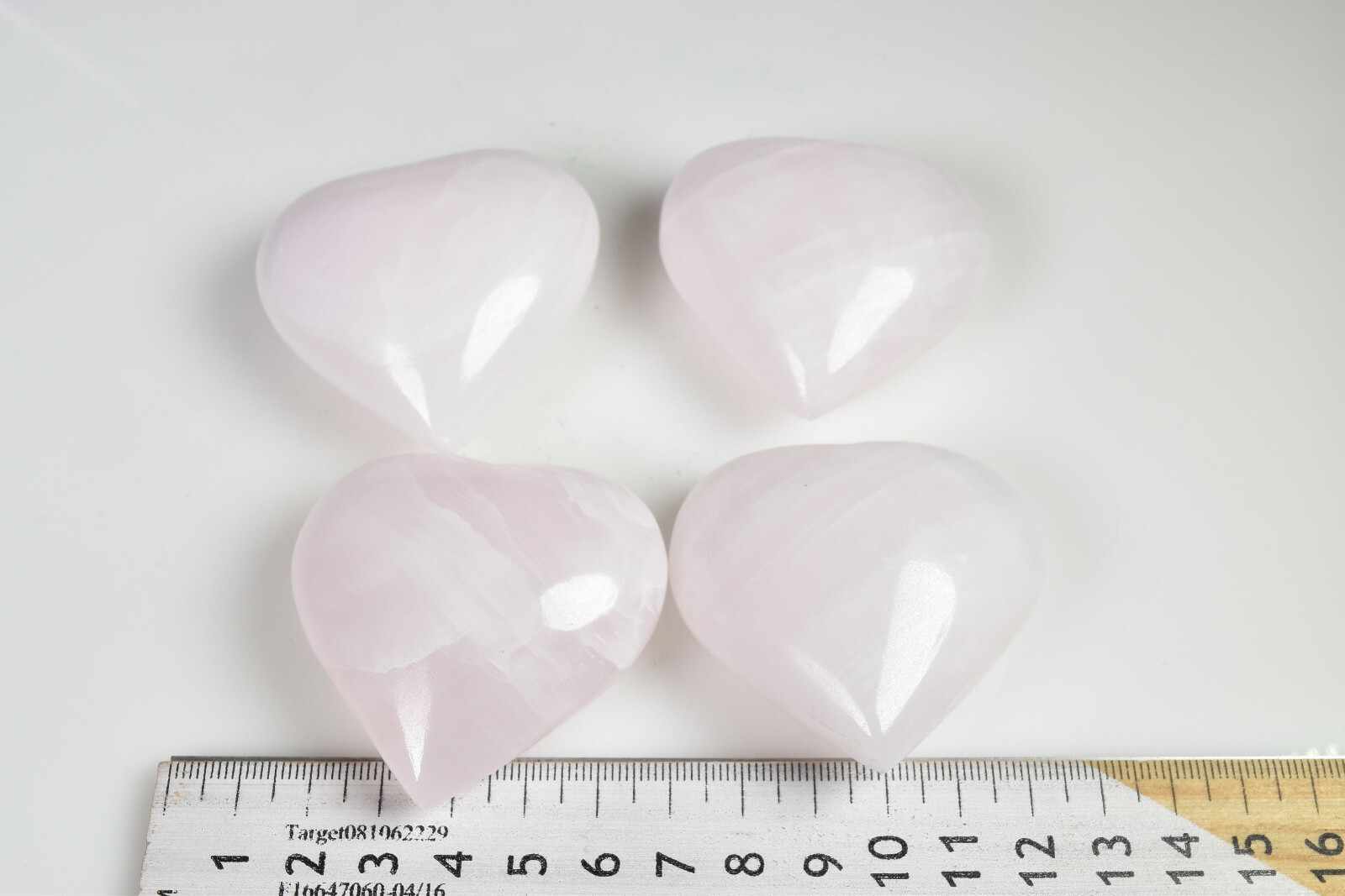 Medium Pink Mangano Calcite Heart Fluorescent UV Reactive 5.4 cm # S6