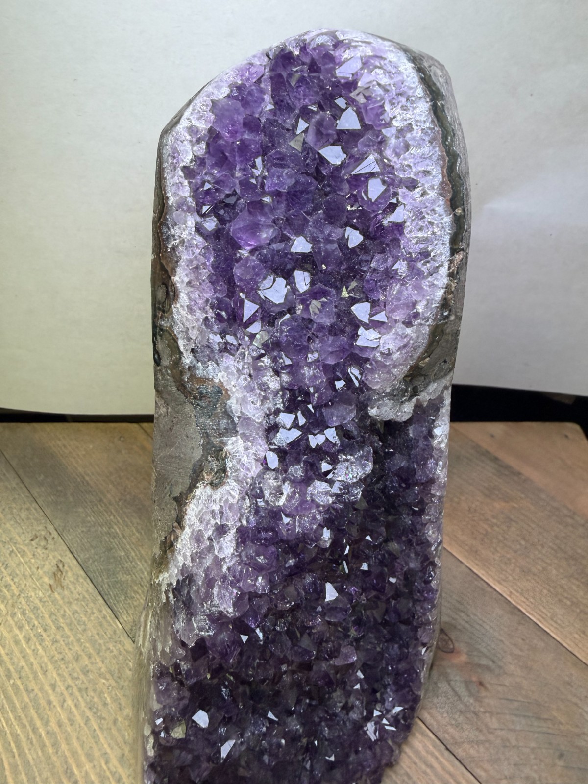 Uruguayan Amethyst Cluster 4lb 1.5oz 7.25″ Cut Base Free-Standing One of a Kind