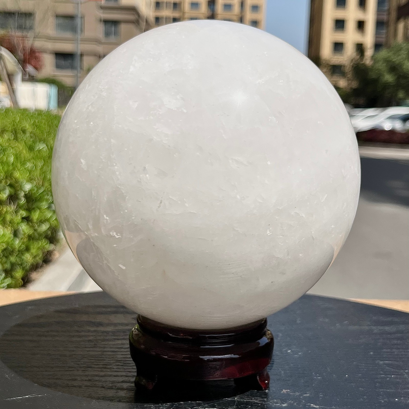 Natural Clear Quartz Crystal Ball Sphere Healing Stone Home Decor 11 lb