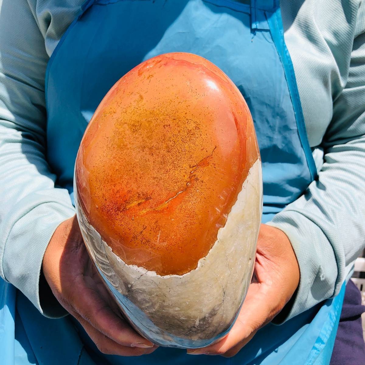 7.39LB Natural Marine jasper quartz crystal free form mineral specimen
