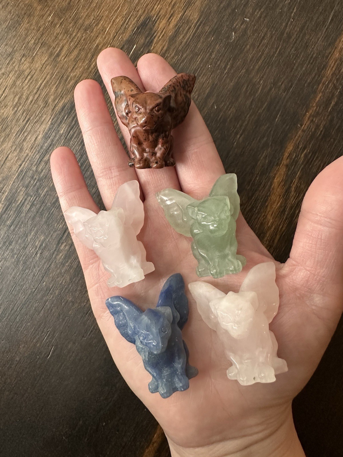 Crystal Gargoyle Carvings 10pcs | Sodalite, Rose Quartz, Clear Quartz & More |