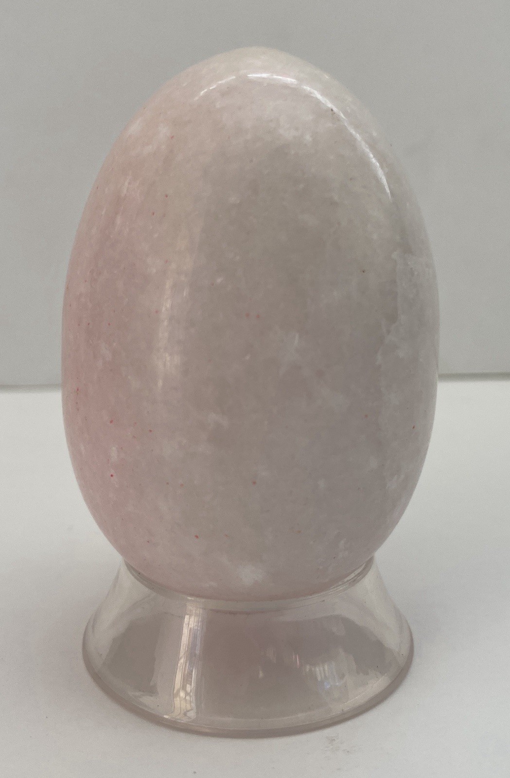Natural Onyx Stone Egg With Stand Hand Polished Banded Agate Calcite Crystal