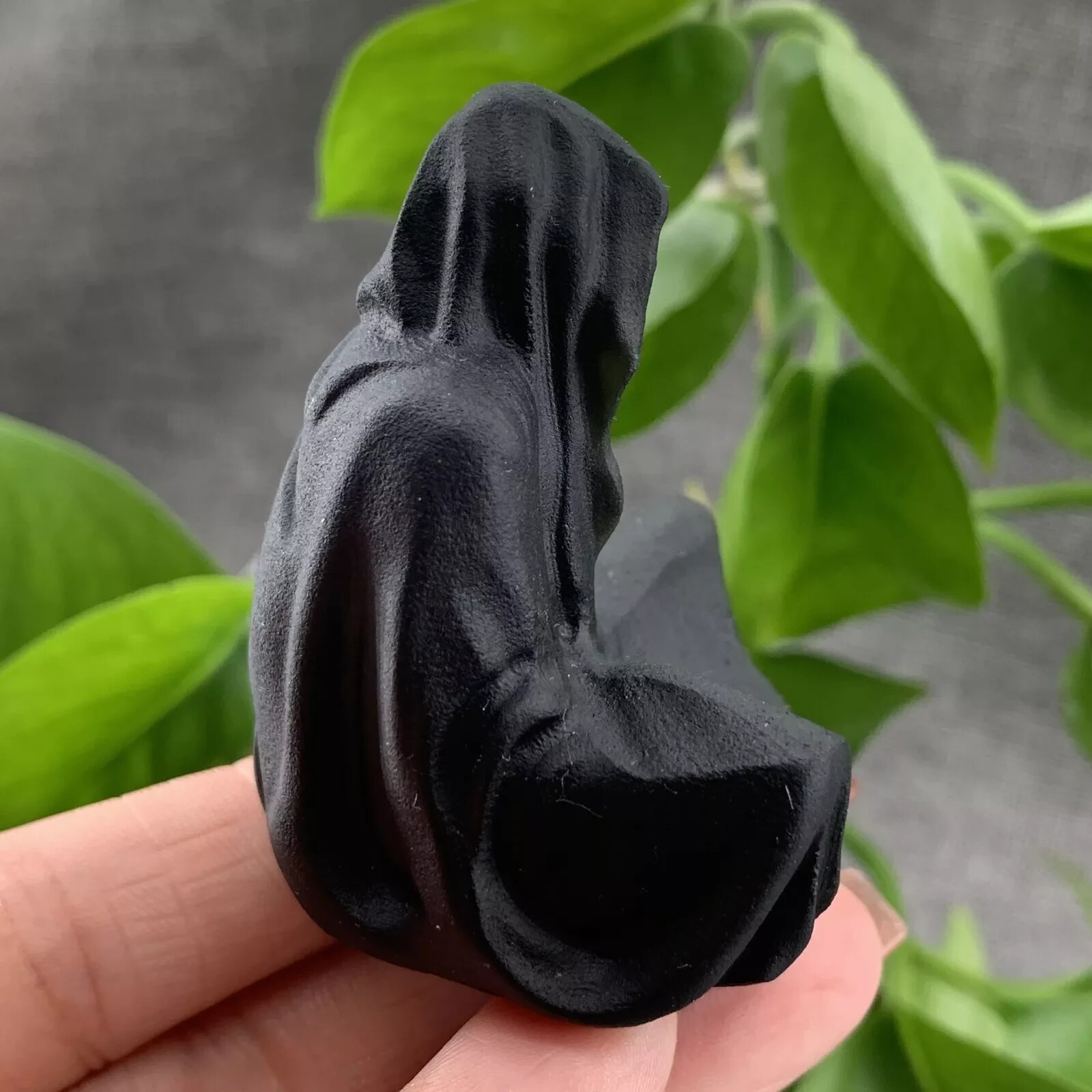 2″ Natural Obsidian Quartz Carved Quartz Crystal Skull Reiki Healing Gift 1pc