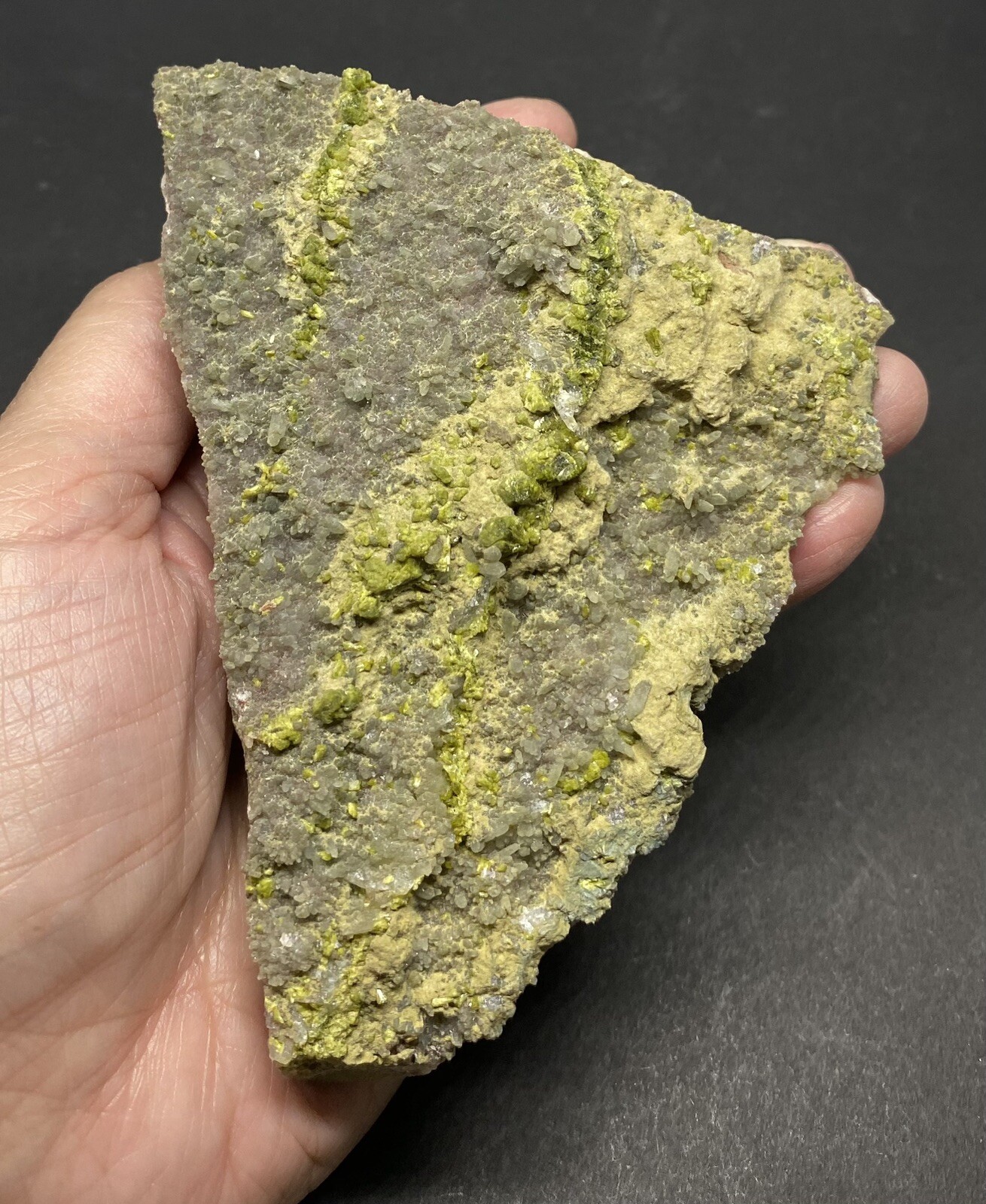 Epidote & Calcite Crystal Mineral From Morocco 1lb 4 1/2in