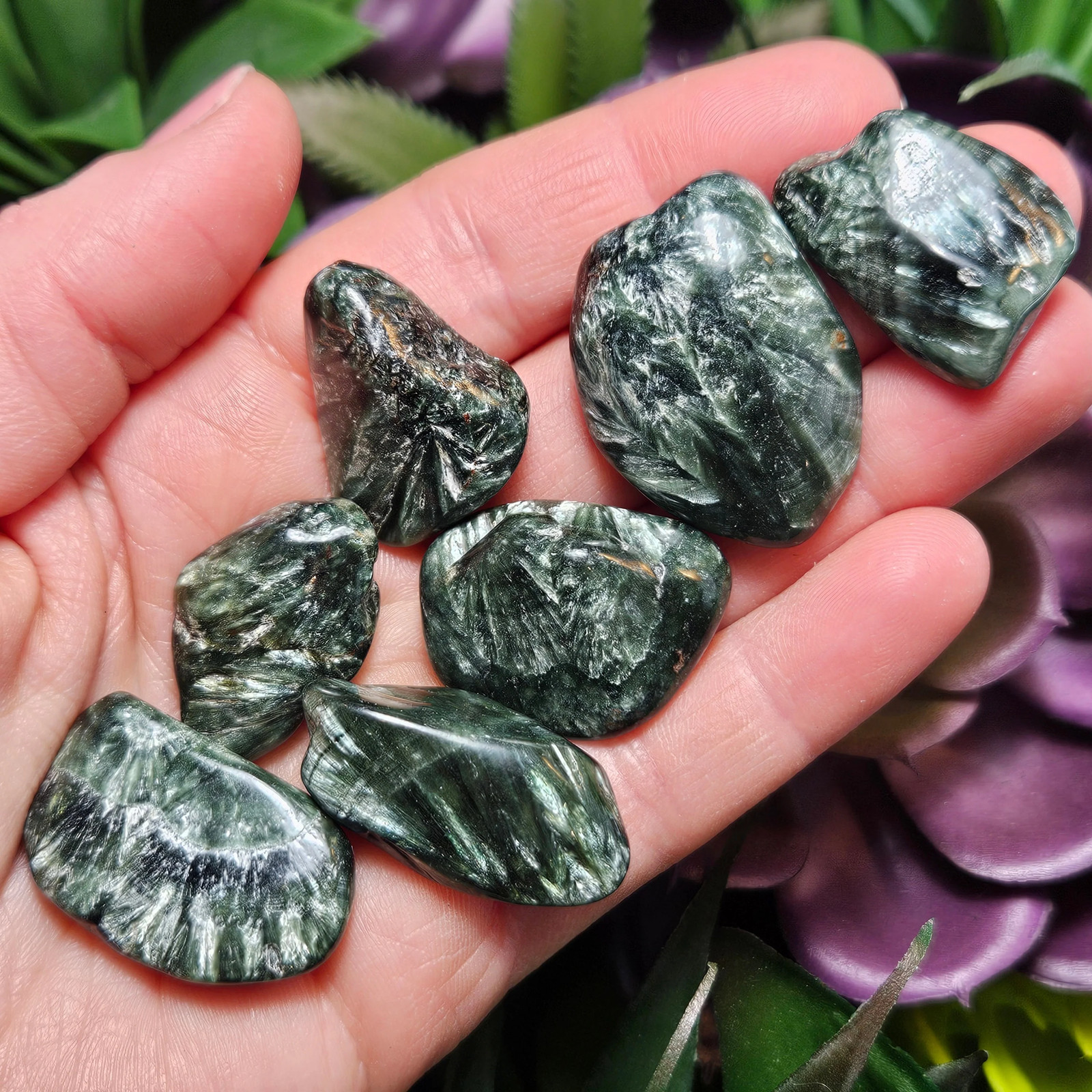 Seraphinite Crystal from Siberia