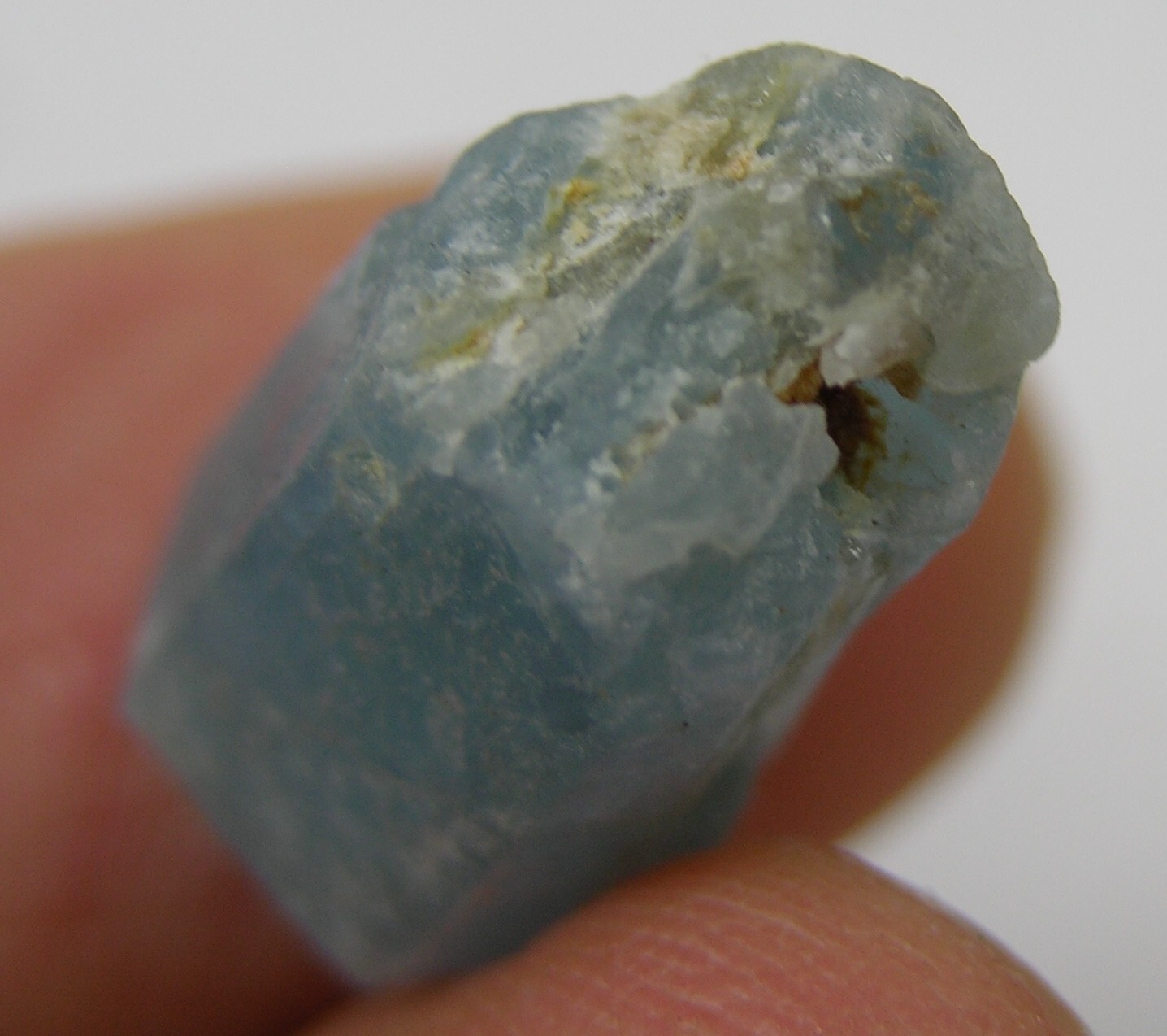 16.00ct Vietnam 100% Natural Rough Aquamarine Crystal Stick Specimen 3.20g 19mm