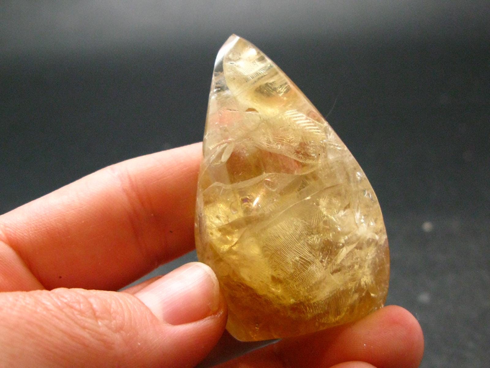 Citrine Unheated Polished Crystal From Brazil – 2.0″ – 42.17 Grams