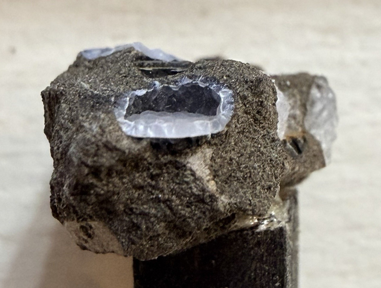 Mineral Specimen Lot 3 Magnetite Thomsonite Quartz Thumbnail Vtg Fossil Zeolite