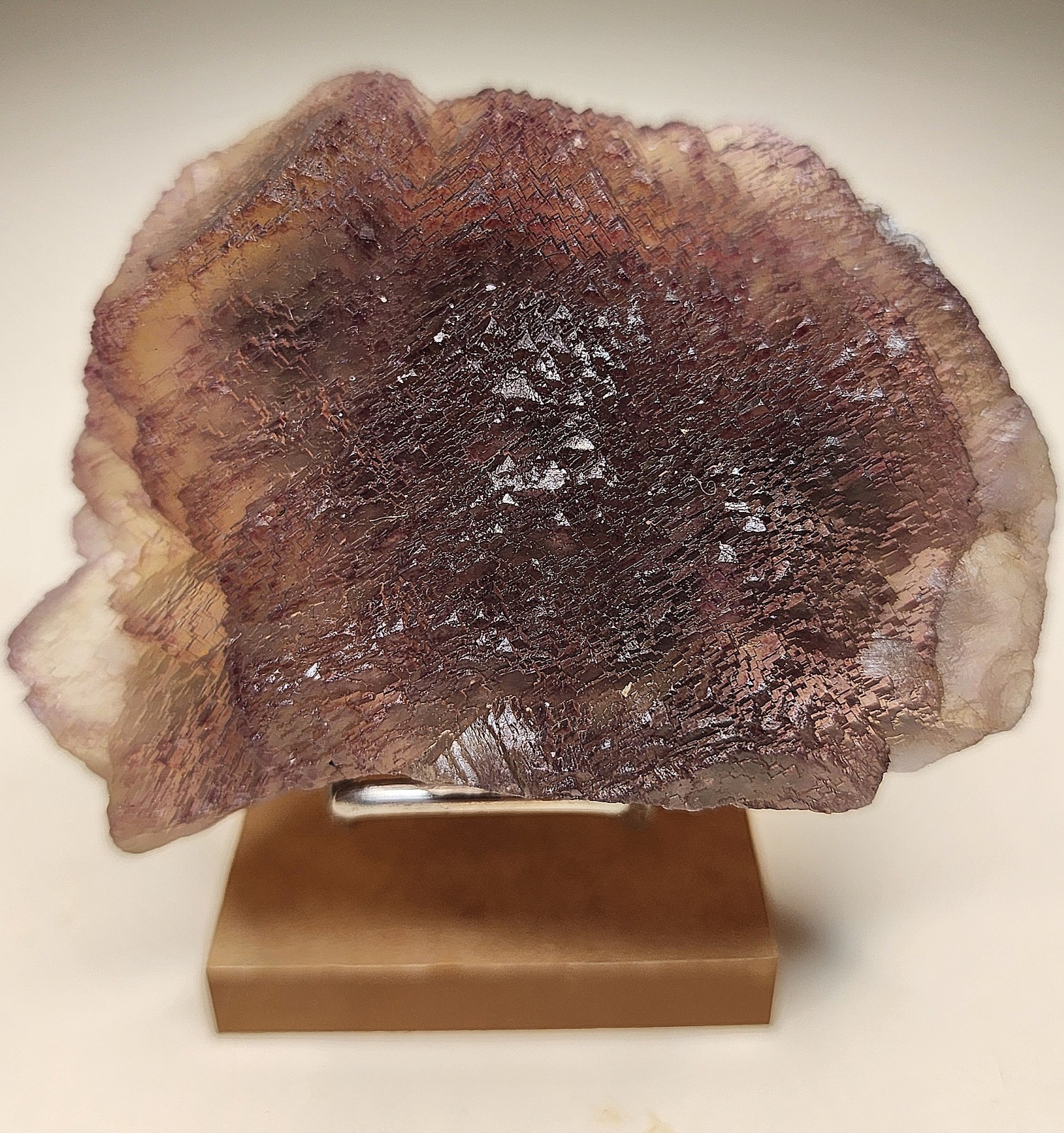 ✨️Terraced tricolor fluorite with chevron zoning Qinglong Mine, China✨️