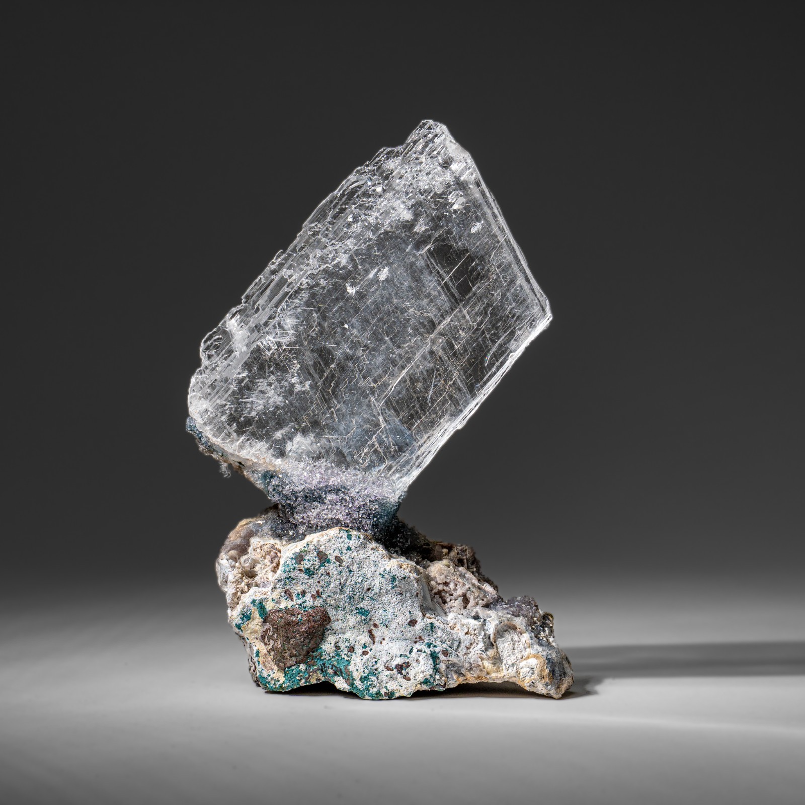 Gypsum Var. Selenite on Matrix from Rio Grande do Sul, Brazil (2.45 lbs)