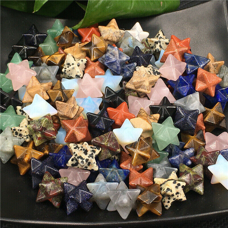 Wholesale~ Mix Natural Quartz Crystal Mini Merkaba Star Skull Reiki Healing Gift